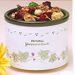 Vintage Rival Small Potpourri Crock Floral Design Electric