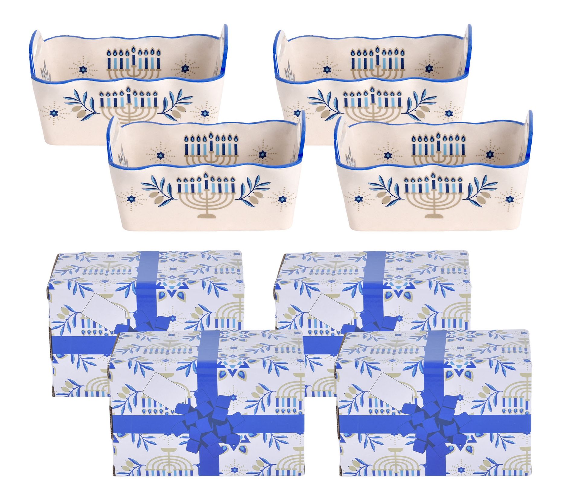 "As Is" Temp- tations Seasonal Set 4 12-oz Ruffled Mini Loaves