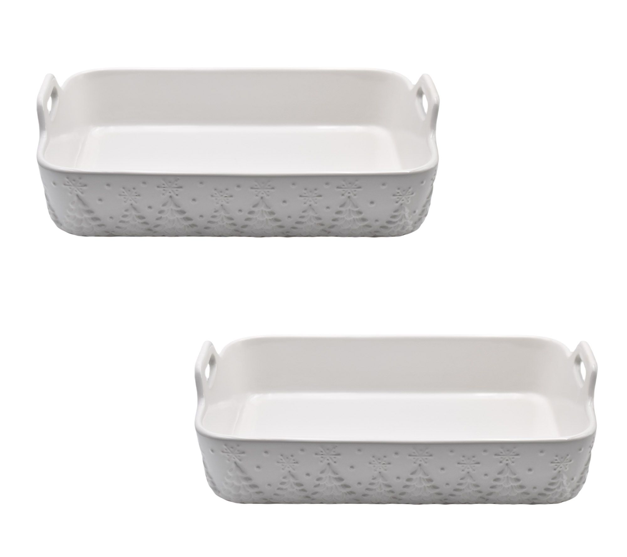 "As Is" Temp-tations Seasonal Set of (2) 9" x 13" Baker w/Upswept