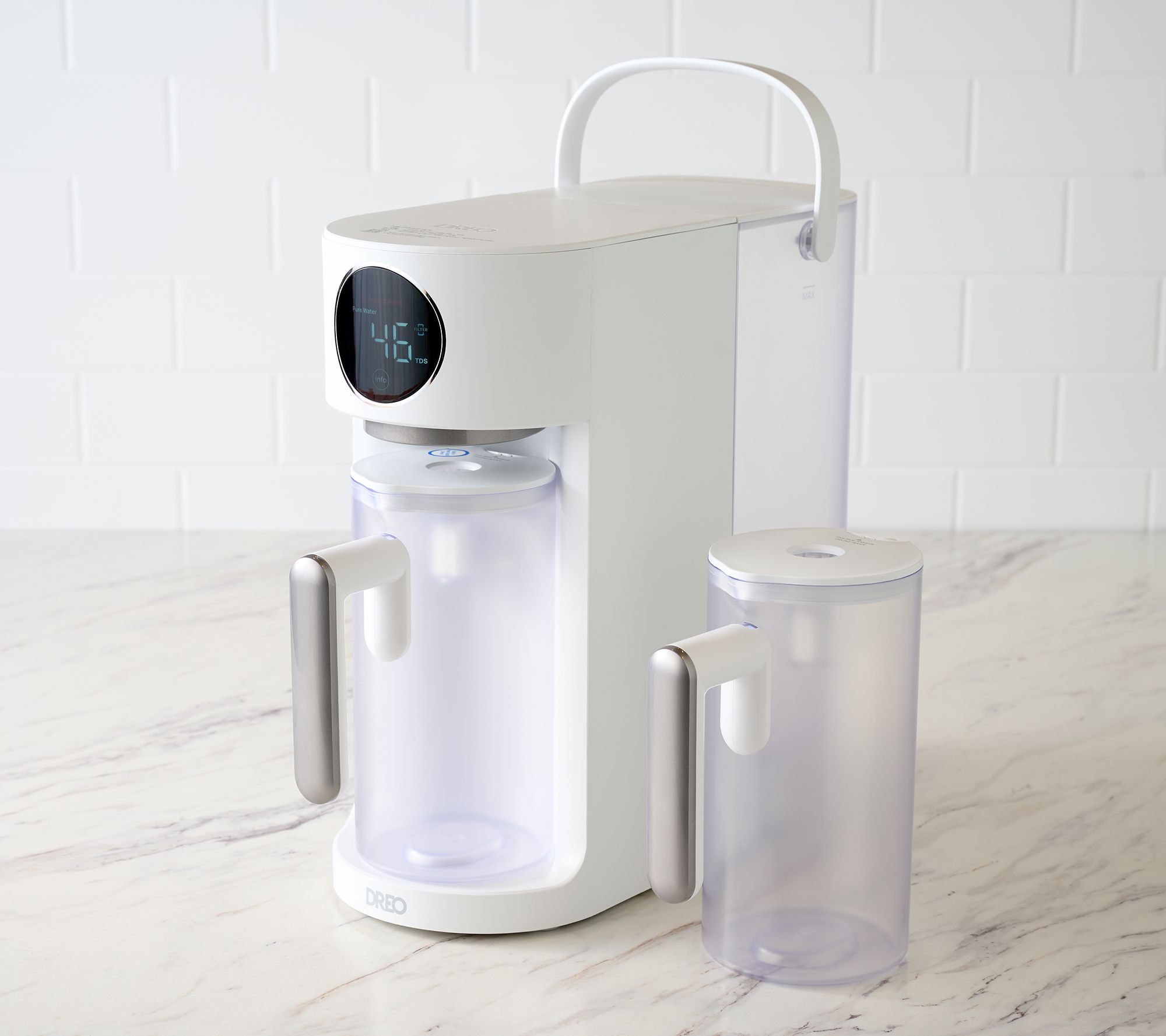  DREO Reverse Osmosis 1.3-Gal Water Filter System w/ 2 Pitchers