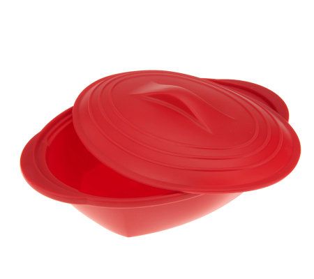 Set of 2 Microwave Silicone Steamers by Chef Tony 