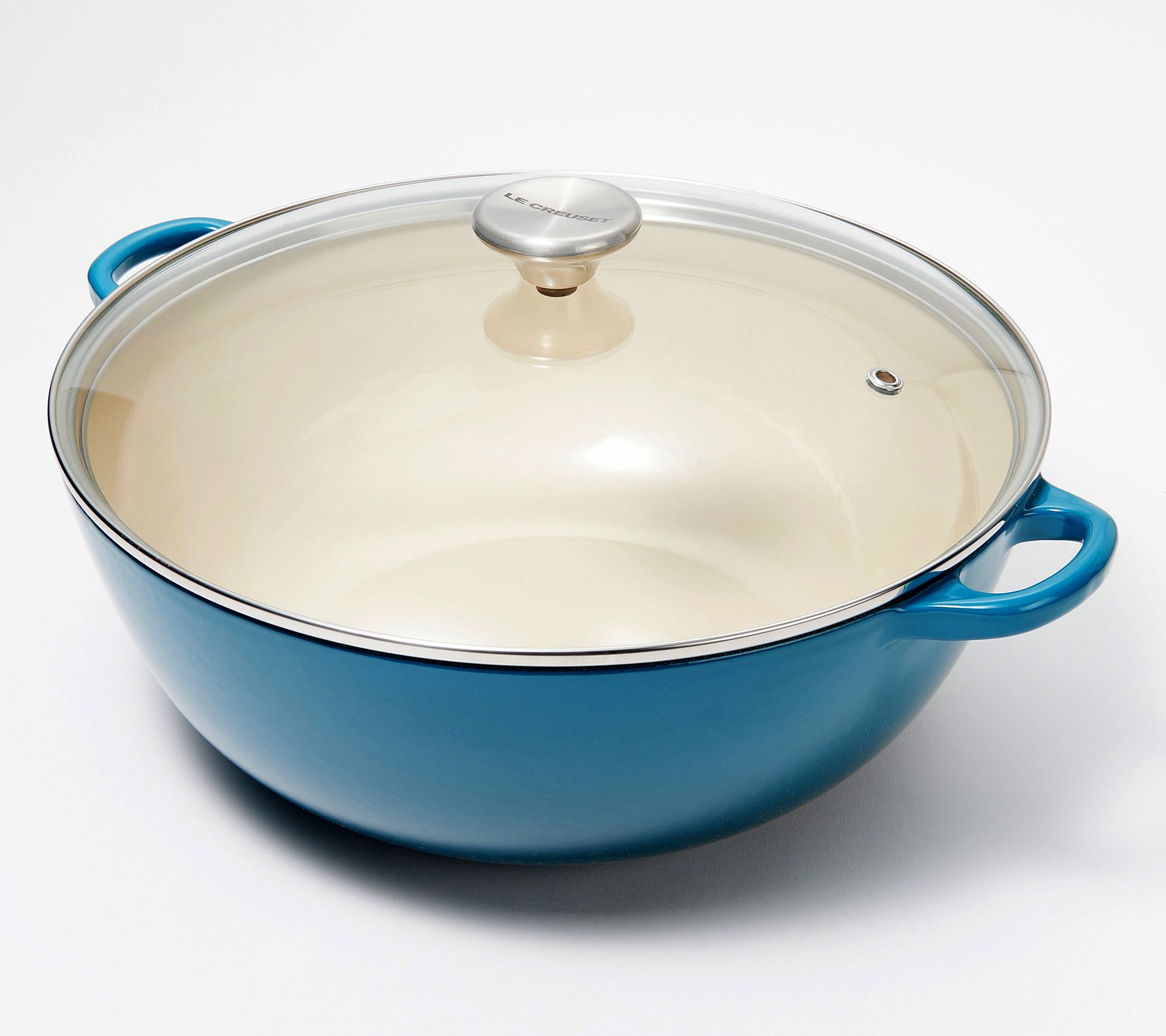 Le Creuset Cast Iron 7.5-qt Classic Chef's Oven with Glass Lid on QVC 