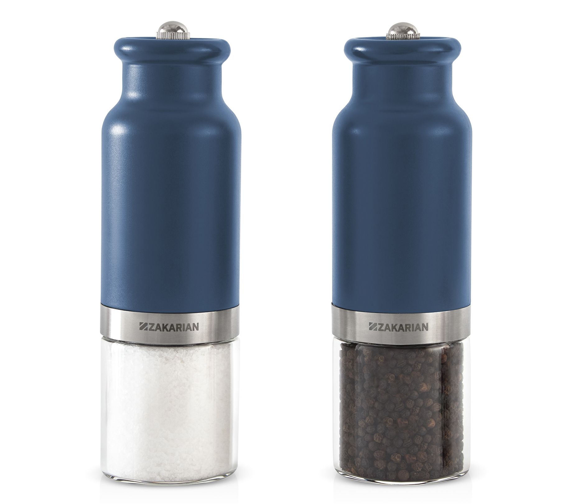 TWO: Electric Salt and Pepper Shakers BLACK, Auto Salt and Pepper Grinder,  Gifts for Him, Christmas Gifts, Gifts for Home 