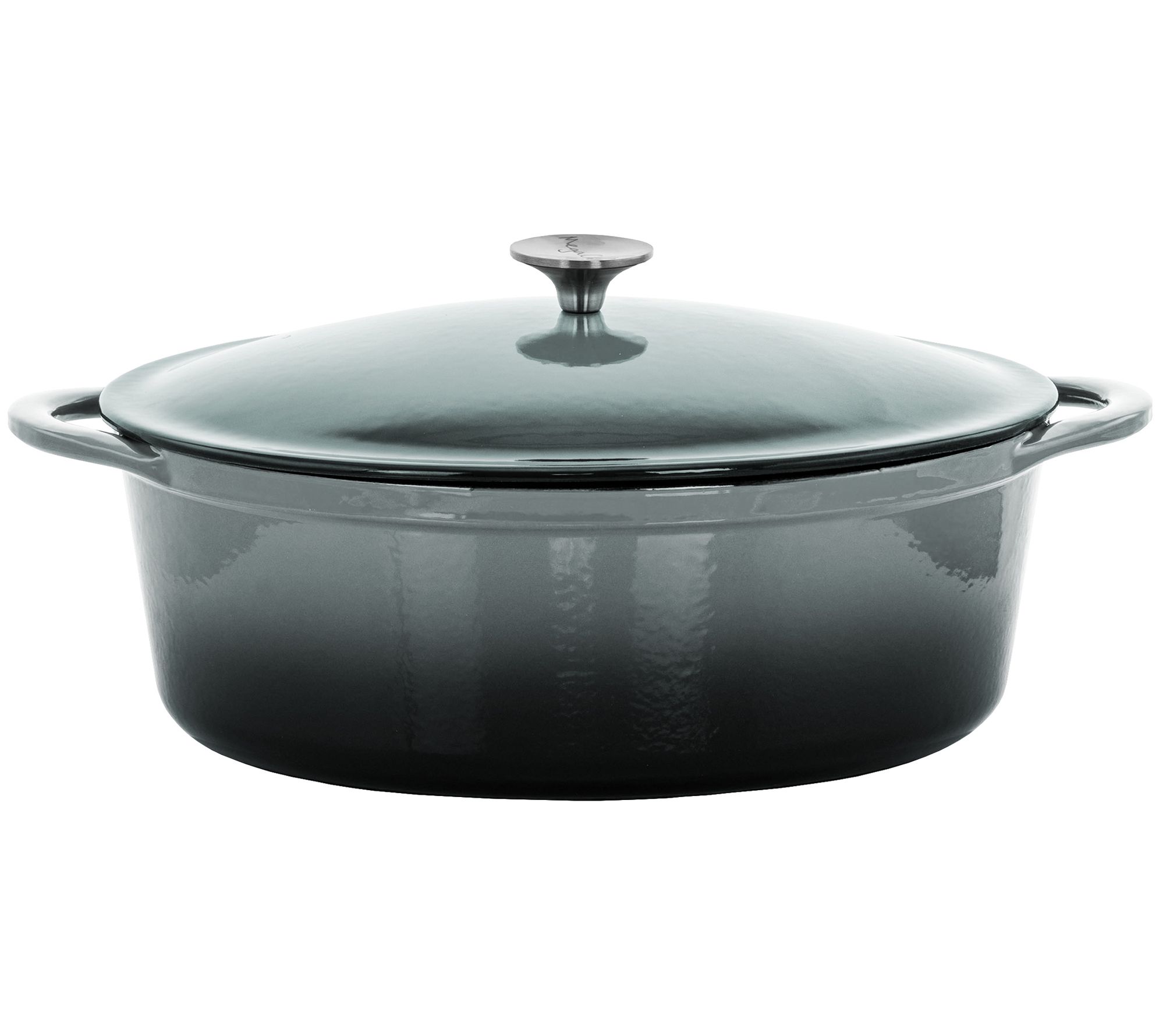 MegaChef 7 Quart Oval Enameled Cast Iron Casser ole Dish - QVC.com