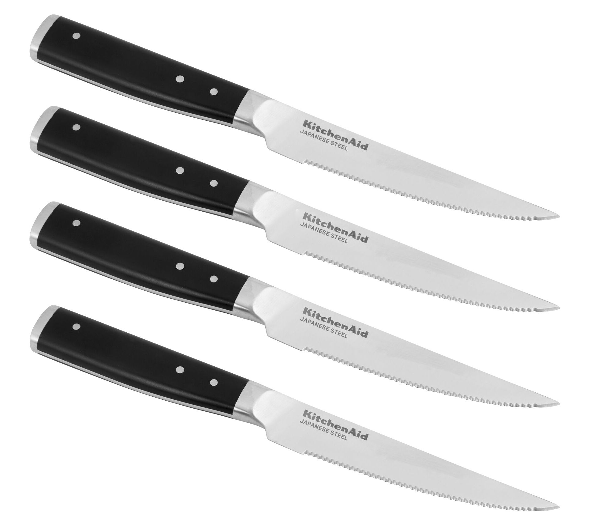 JoyJolt 4-Piece Steak Knife High Carbon Steel Kitchen Knives Set