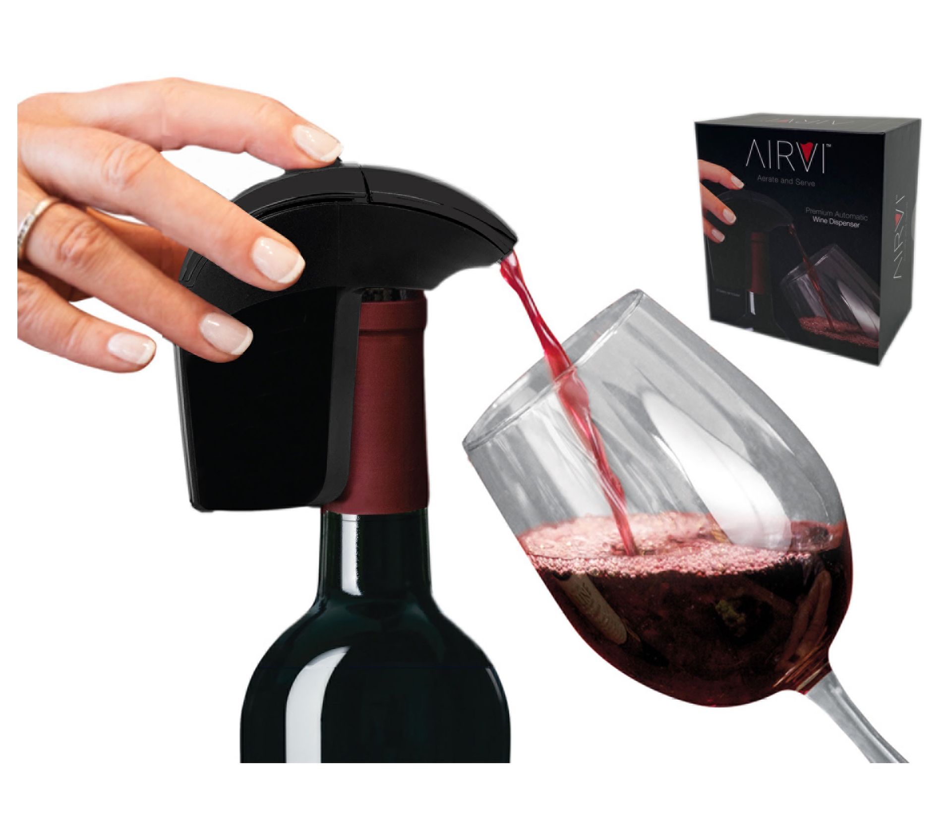 AirVi Automatic Wine Dispenser and Aerator Prem ium Gift Box
