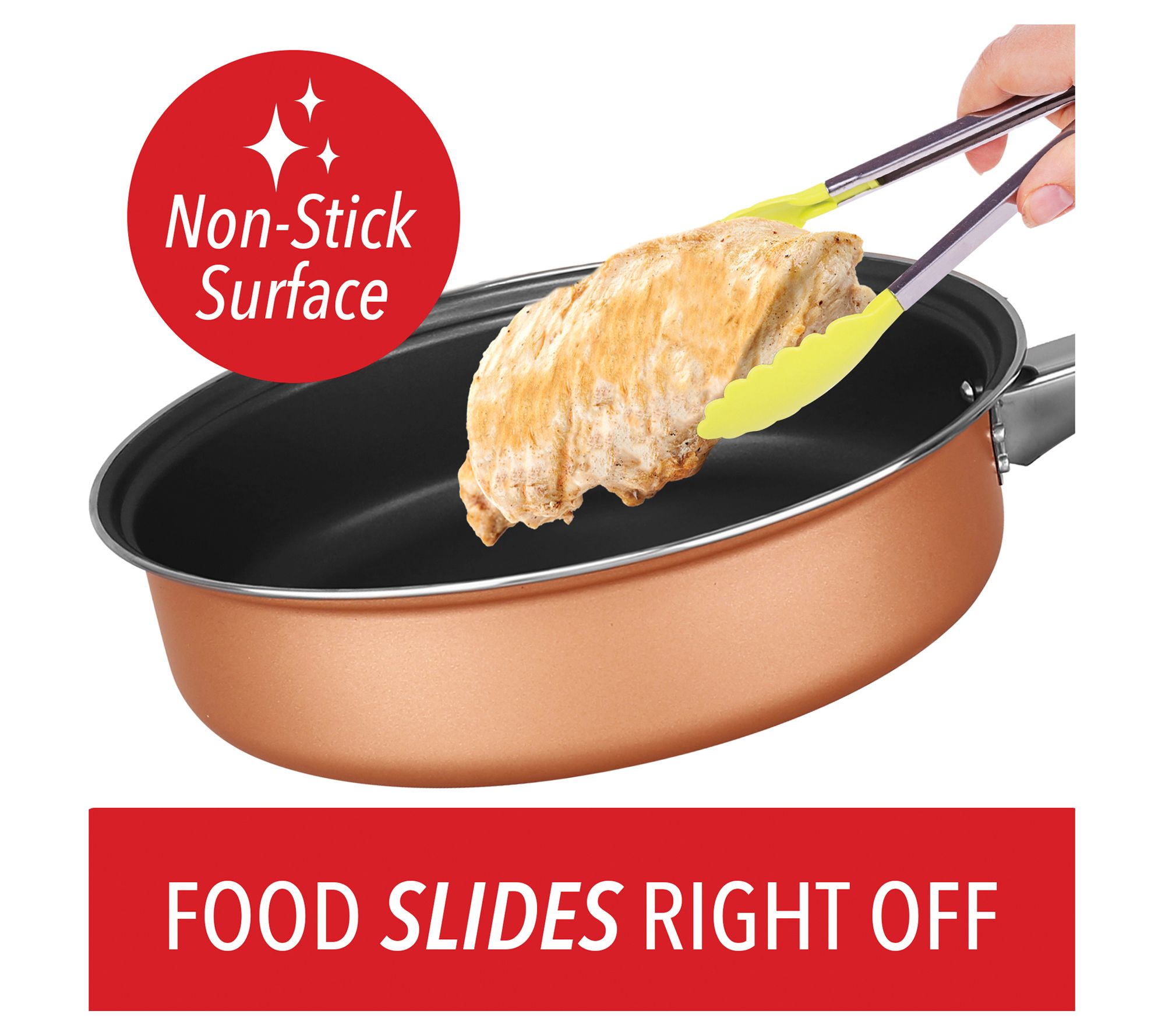 Brentwood 9Piece Nonstick CopperClad Cookware Set