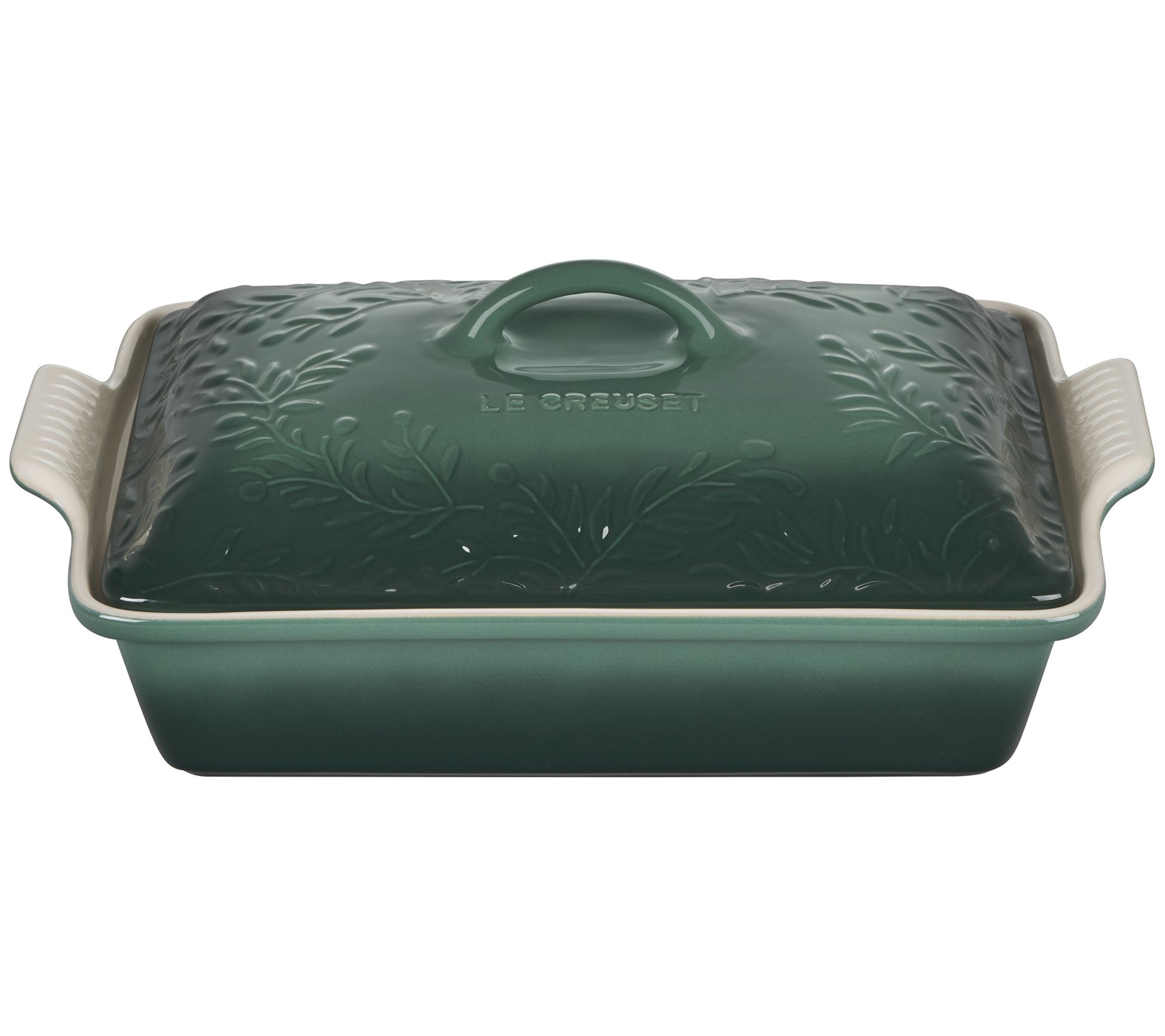 Le Creuset Olive Branch Collection Heritage Covered Casserole