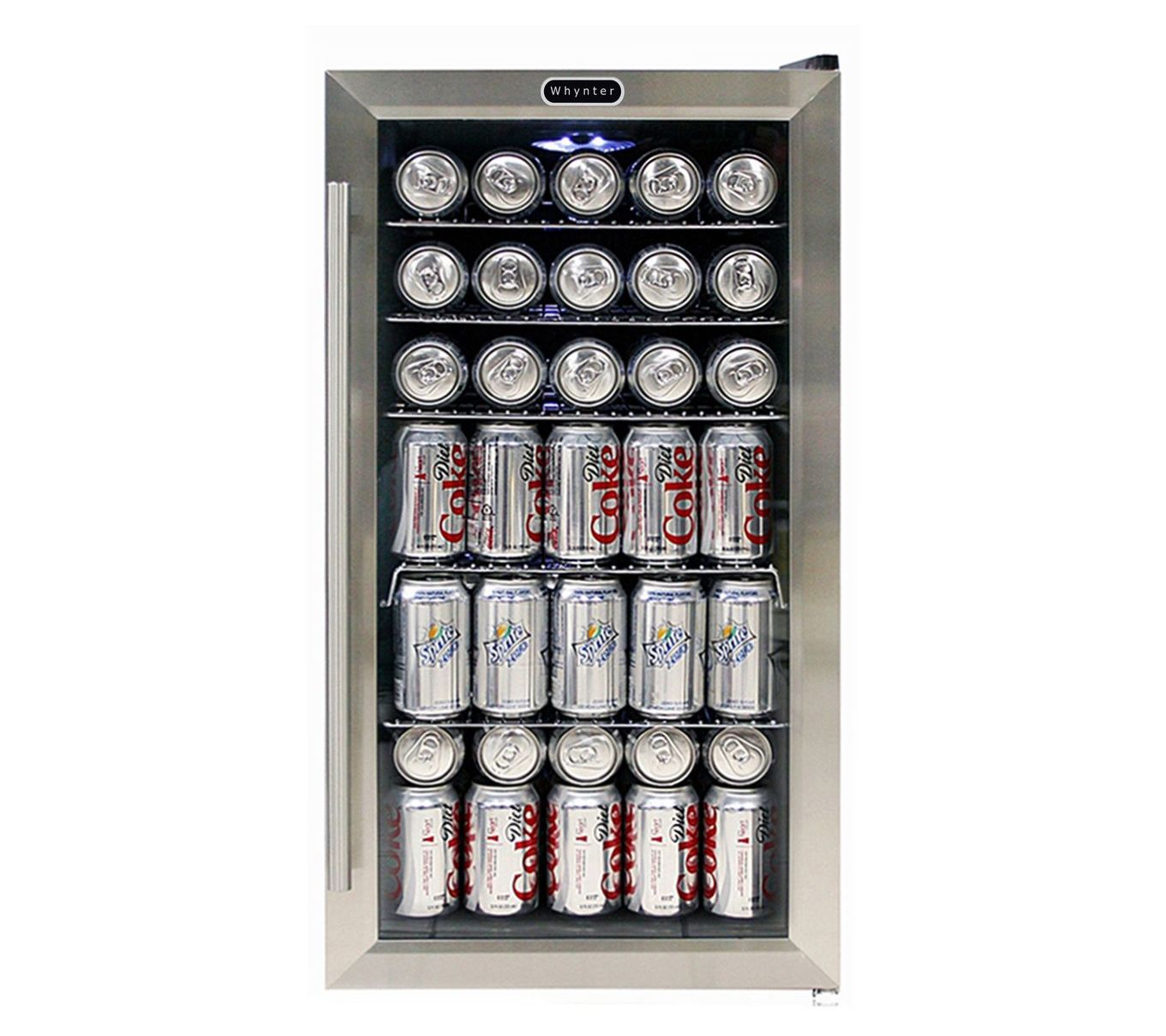 Whynter 120-Can Stainless Steel Bev Fridge with  Internal Fan