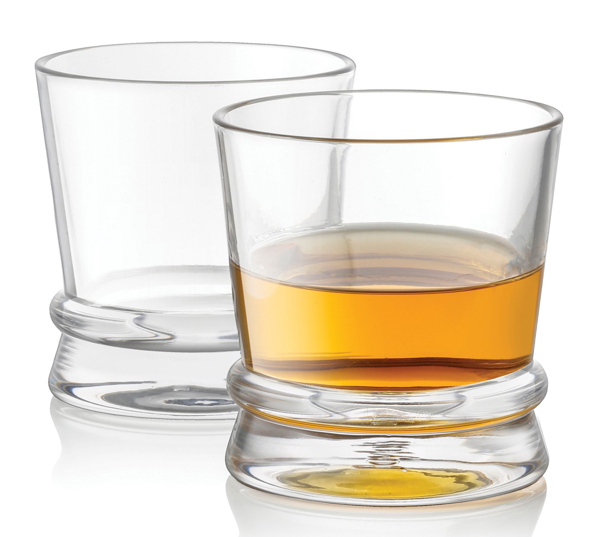 JoyJolt Lacey Whiskey Double Wall Glasses, Set of 2 Insulated Whiskey  Glass, 10-Ounces.