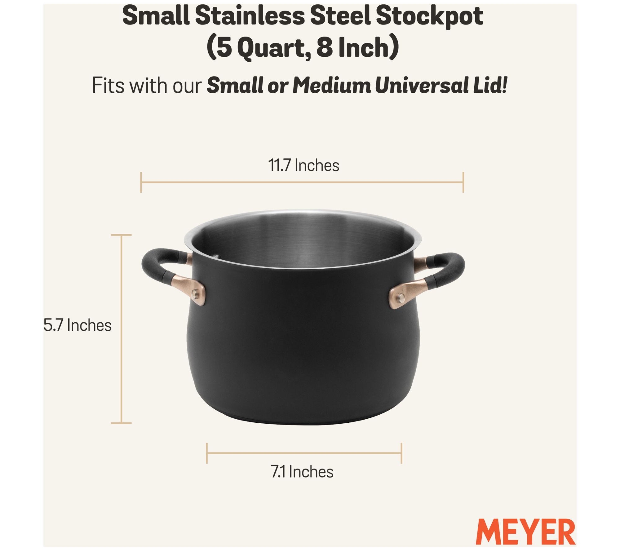 Meyer Cookware - Accent Stainless Steel Universal Lid L