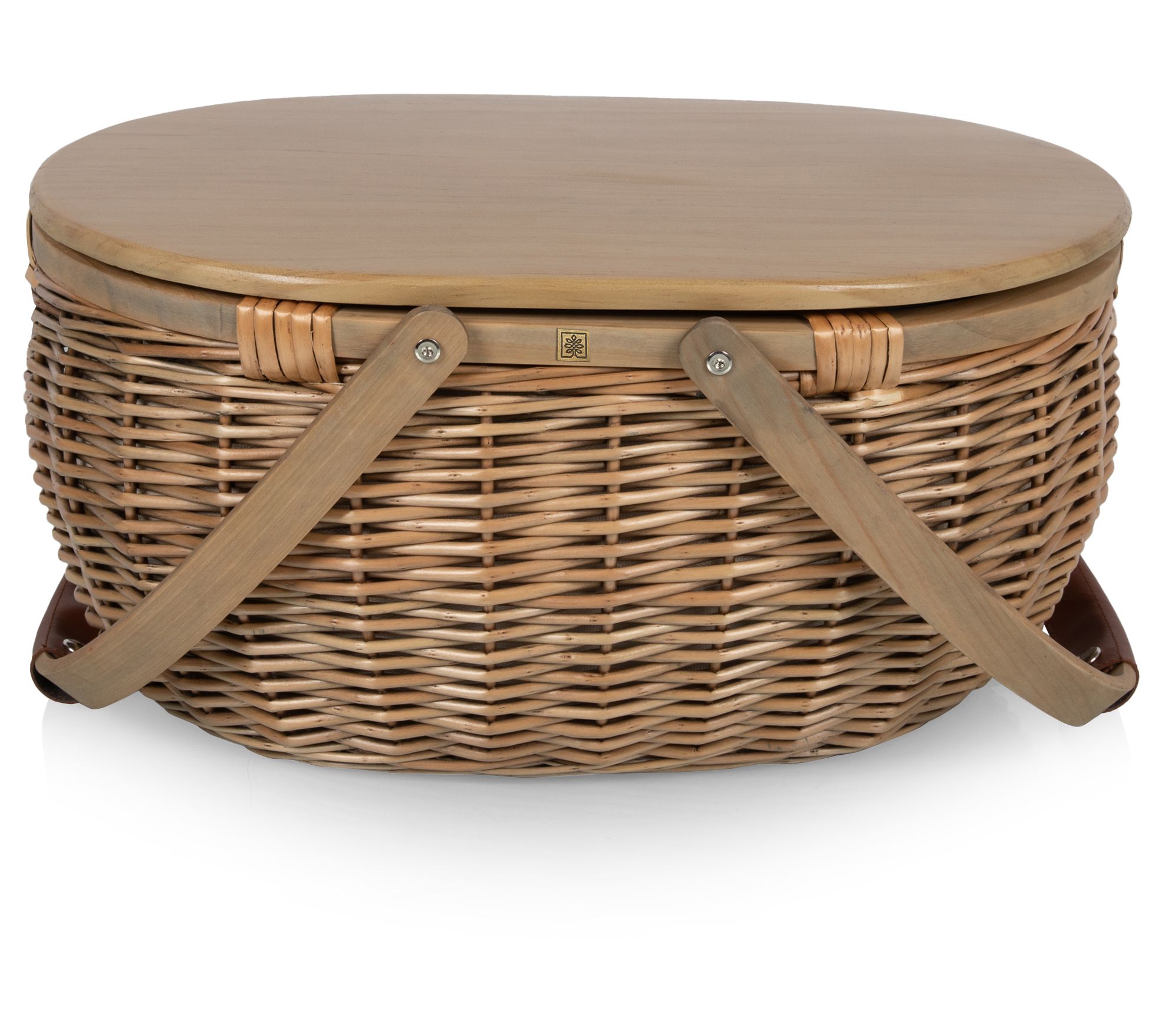 Picnic Wicker Basket for Fishing - Creek Outdoor Gift for Her