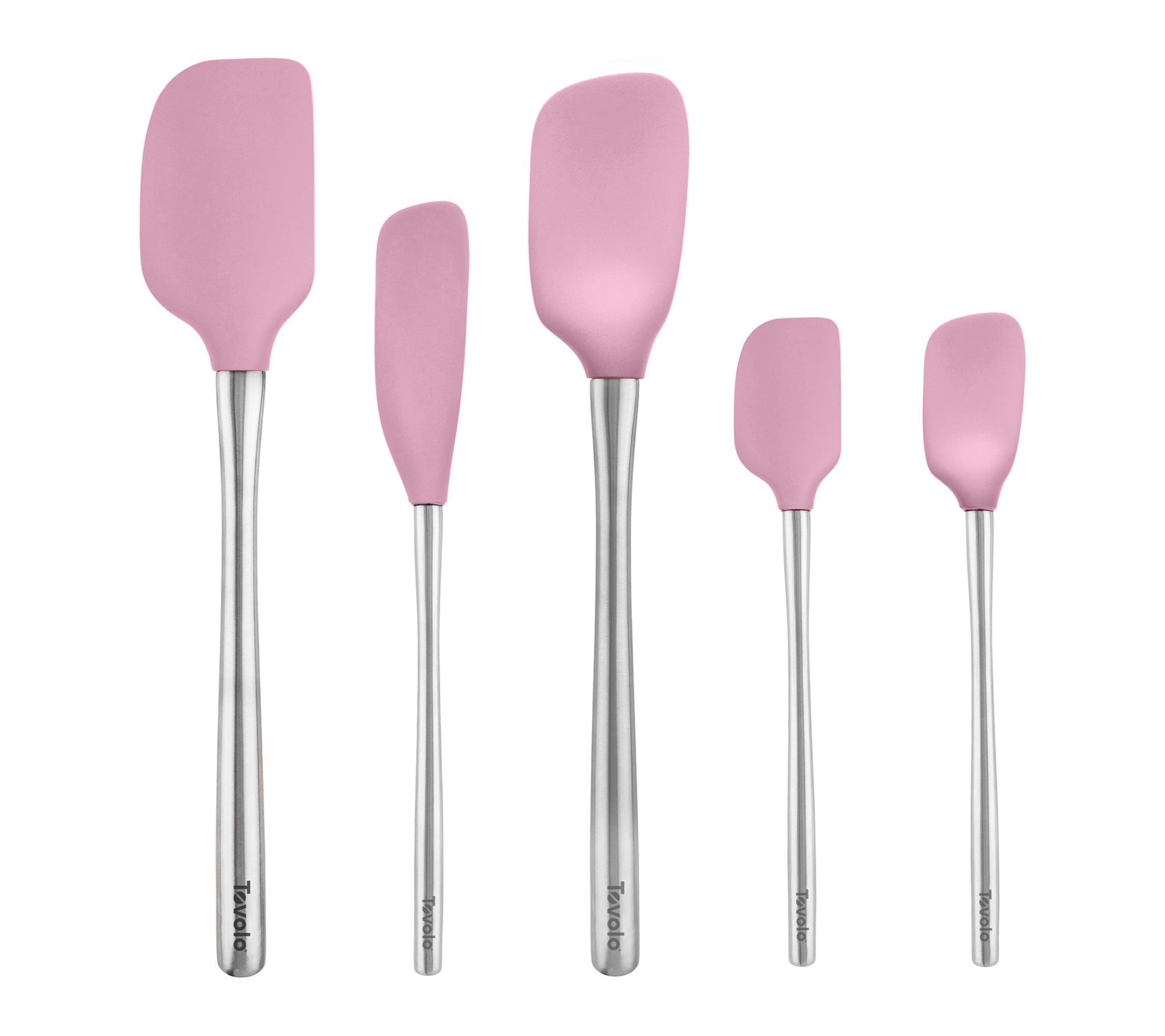 Tovolo Set of 5 Flex-Core Spatula Set with SS Handles