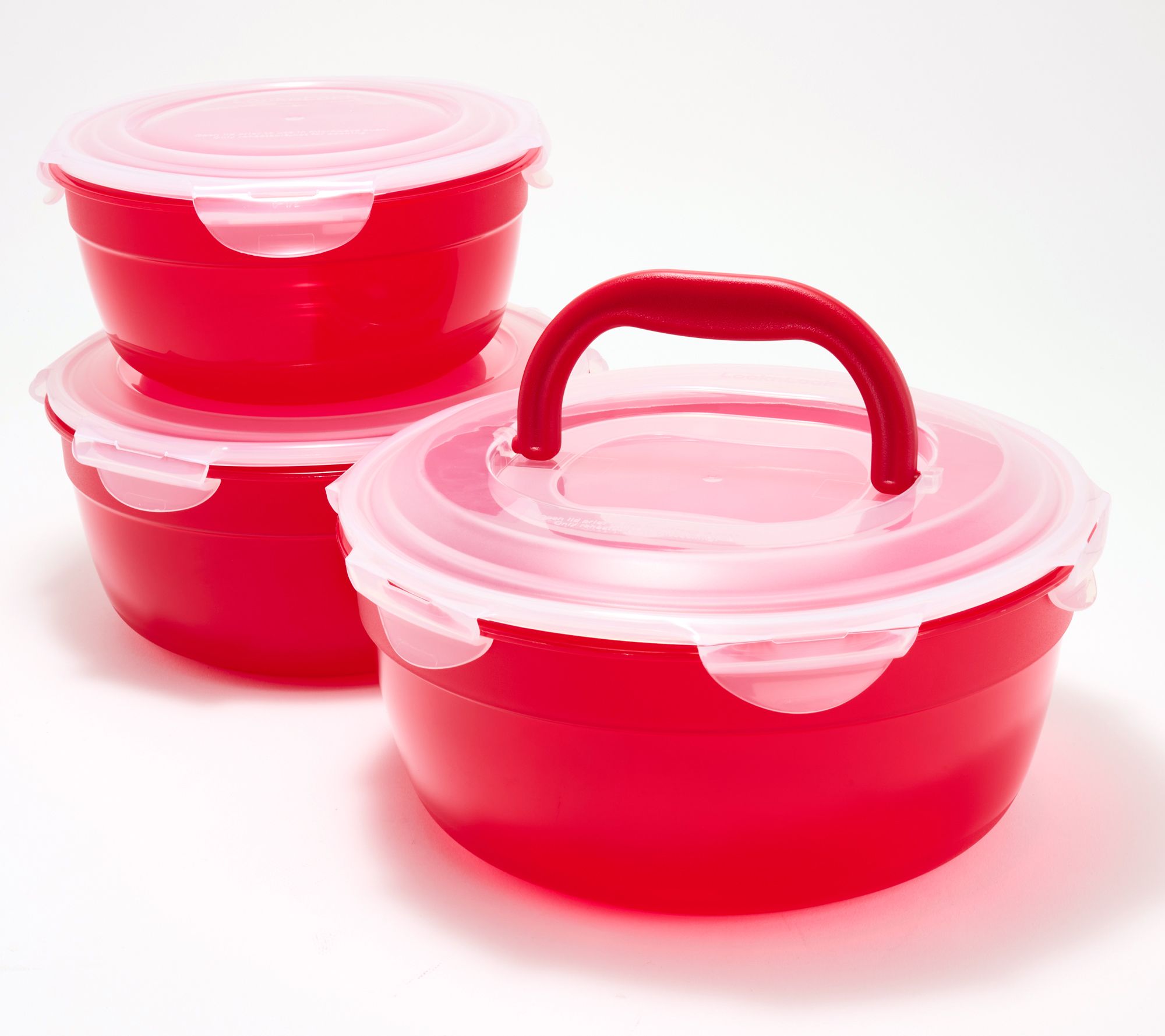 LocknLock 3-Pc Large Nestable Colored Body Bowl - K93292