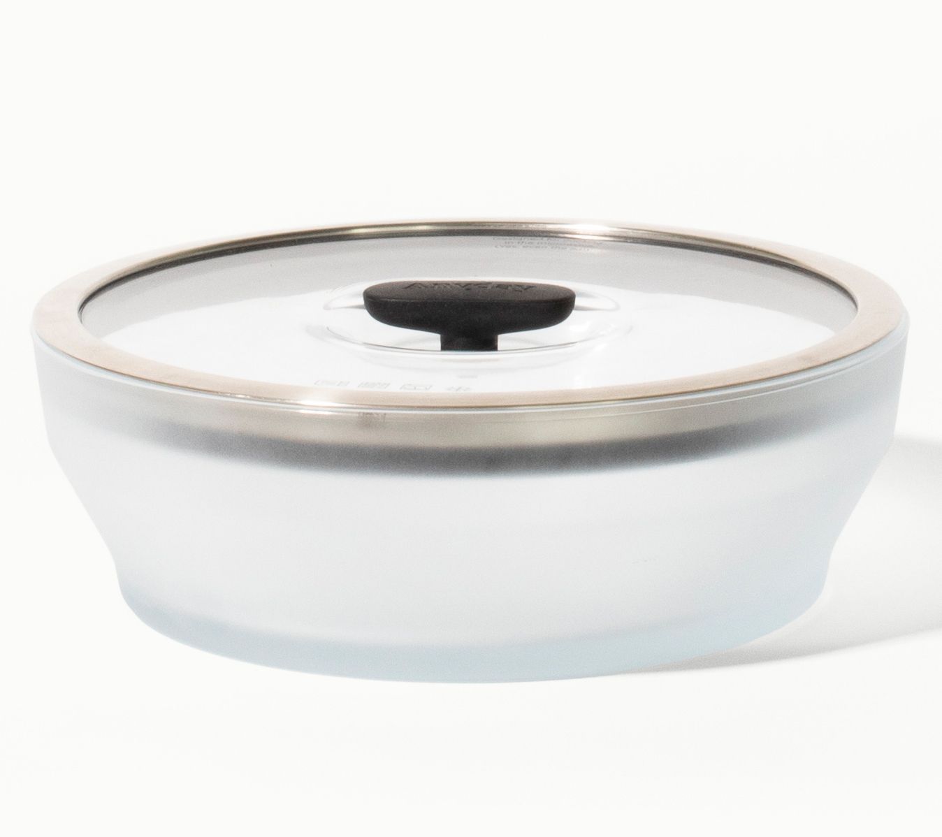 Anyday 7-Cup Frosted Glass Shallow Dish