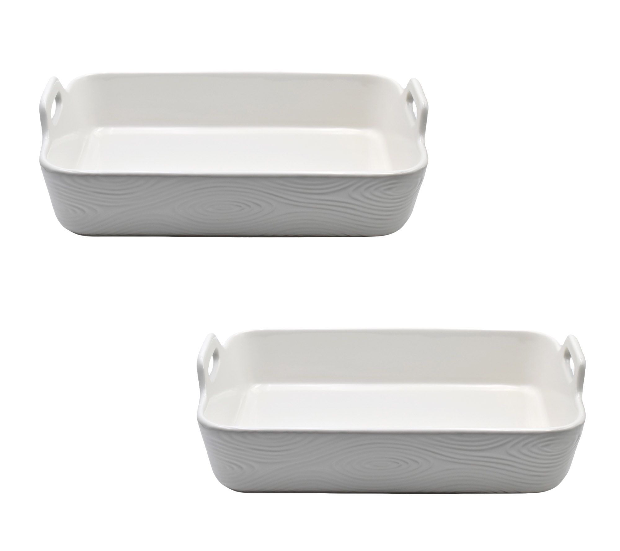 Temp-tations Woodland Set of (2) 9"x13" Baker w/ Upswept Handles
