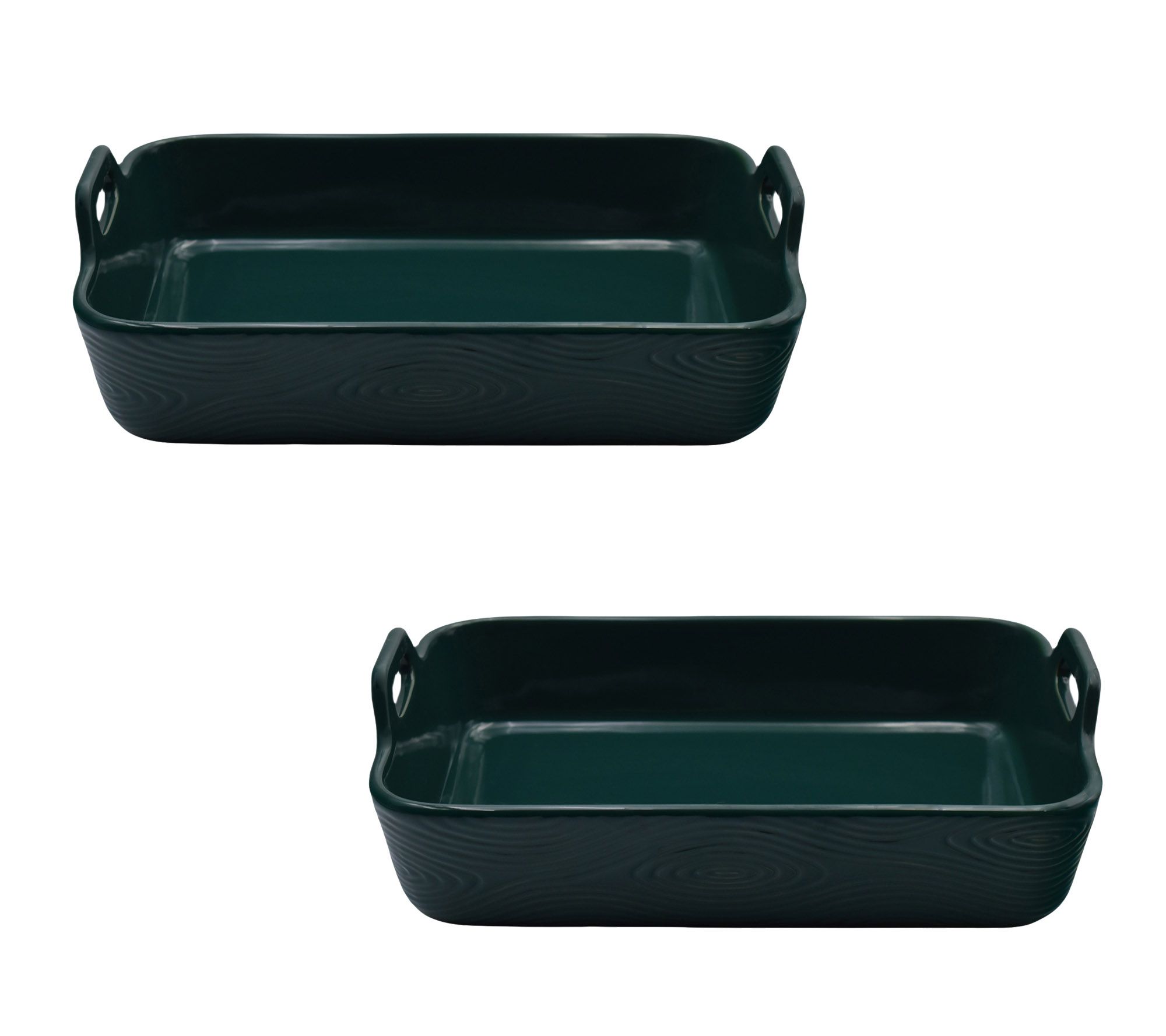 Temp-tations Woodland Set of (2) 9"x13" Baker w/ Upswept Handles