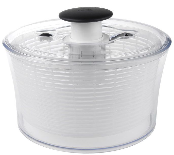 OXO GOOD GRIPS LARGE SALAD SPINNER - 6.22 Qt. NEW NO BOX - IN ORIGINAL BAG
