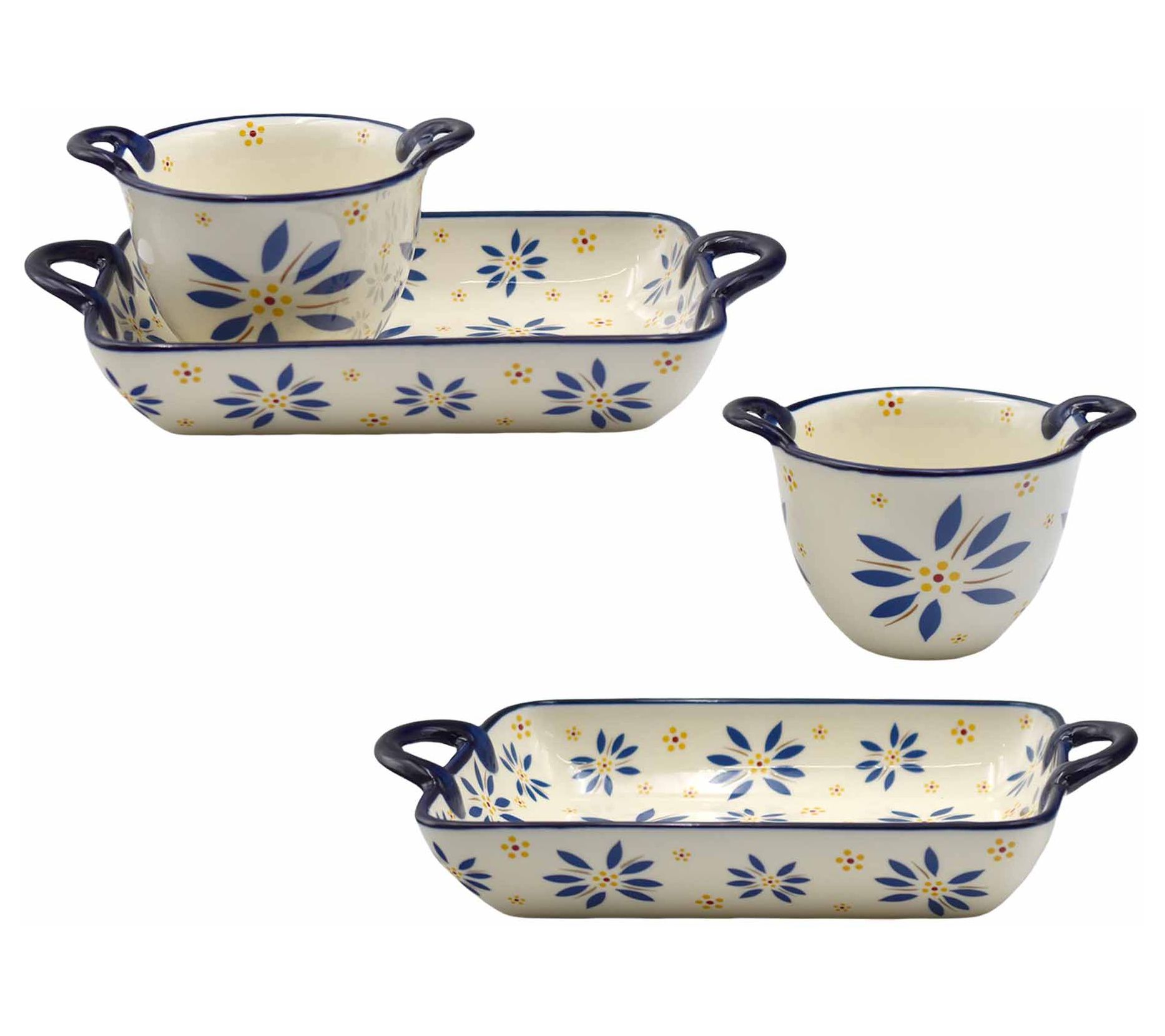 Temp-tations Old World 4-piece Baker and Bowl Set - QVC.com