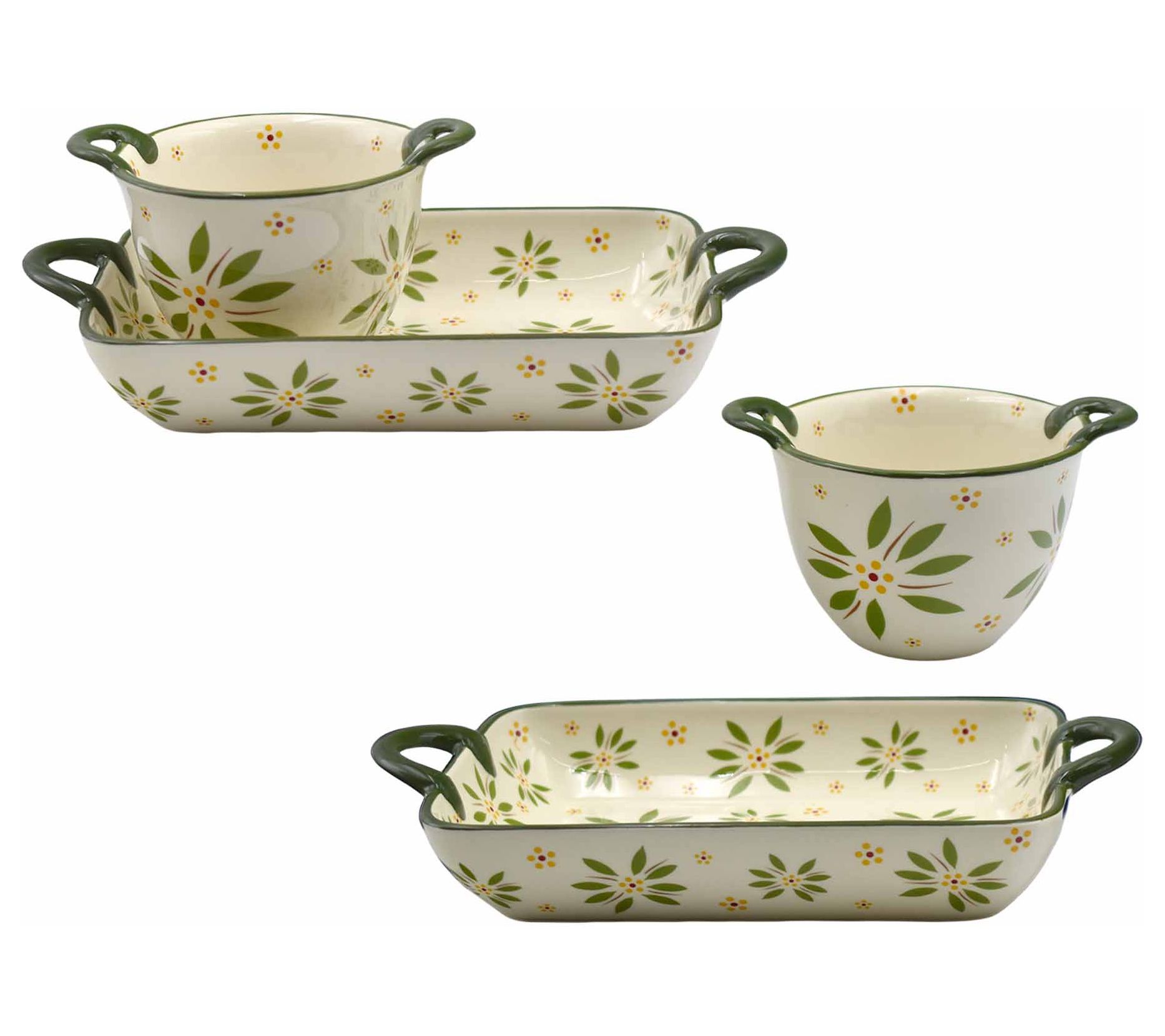 Temp-tations Old World 4-piece Baker and Bowl Set
