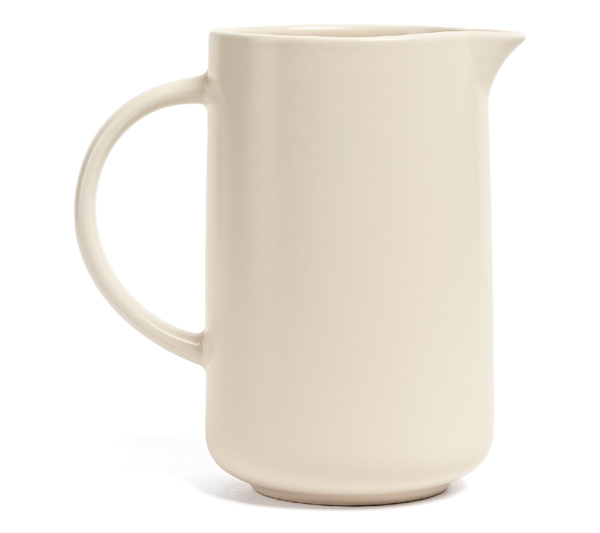 over&back Coupe Semi-Matte Stoneware 42oz Pitcher