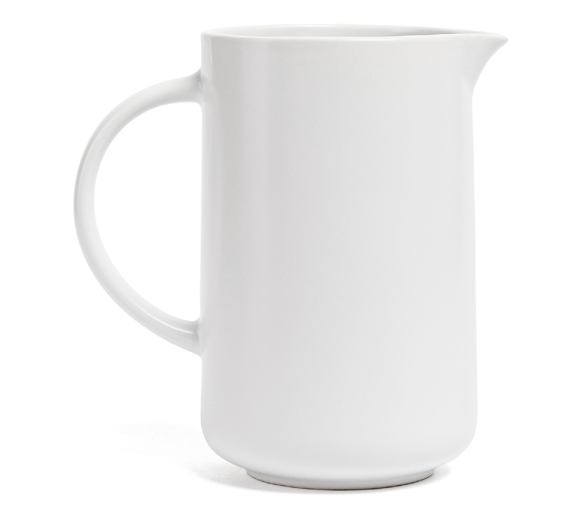 over&back Coupe Semi-Matte Stoneware 42oz Pitcher