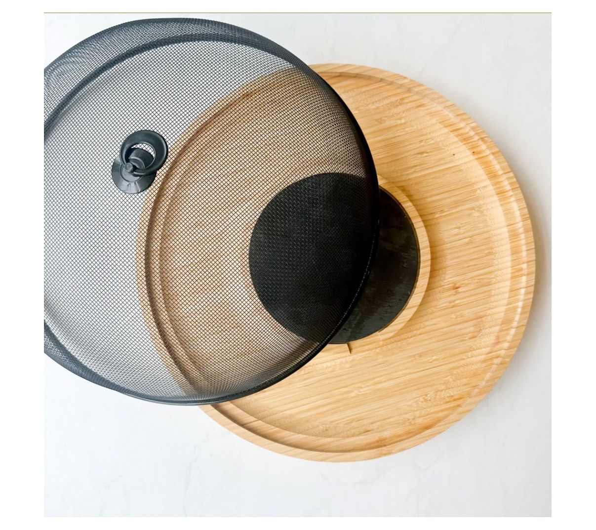 Sergio's 16' Ro und Charcuterie Board with Sto ne Slate & Cloc Slate & Cloche