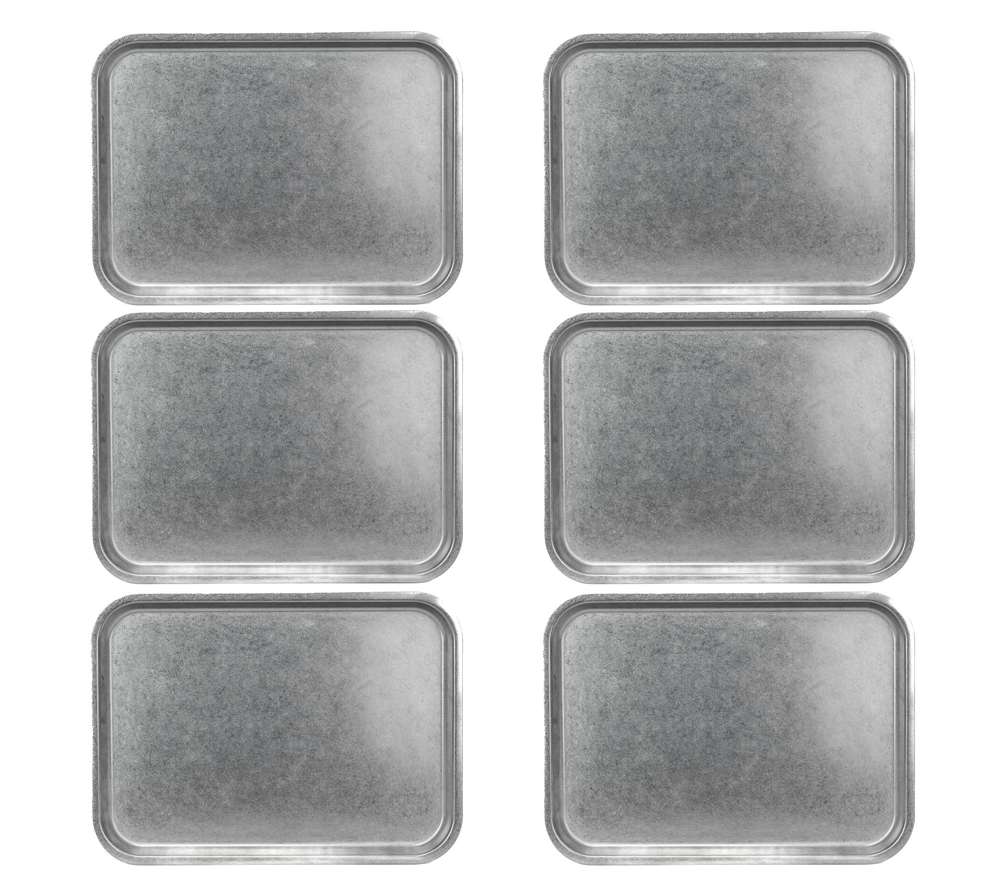 10 Strawberry Street Set of 6 Moab Coupe 10x14"Plates