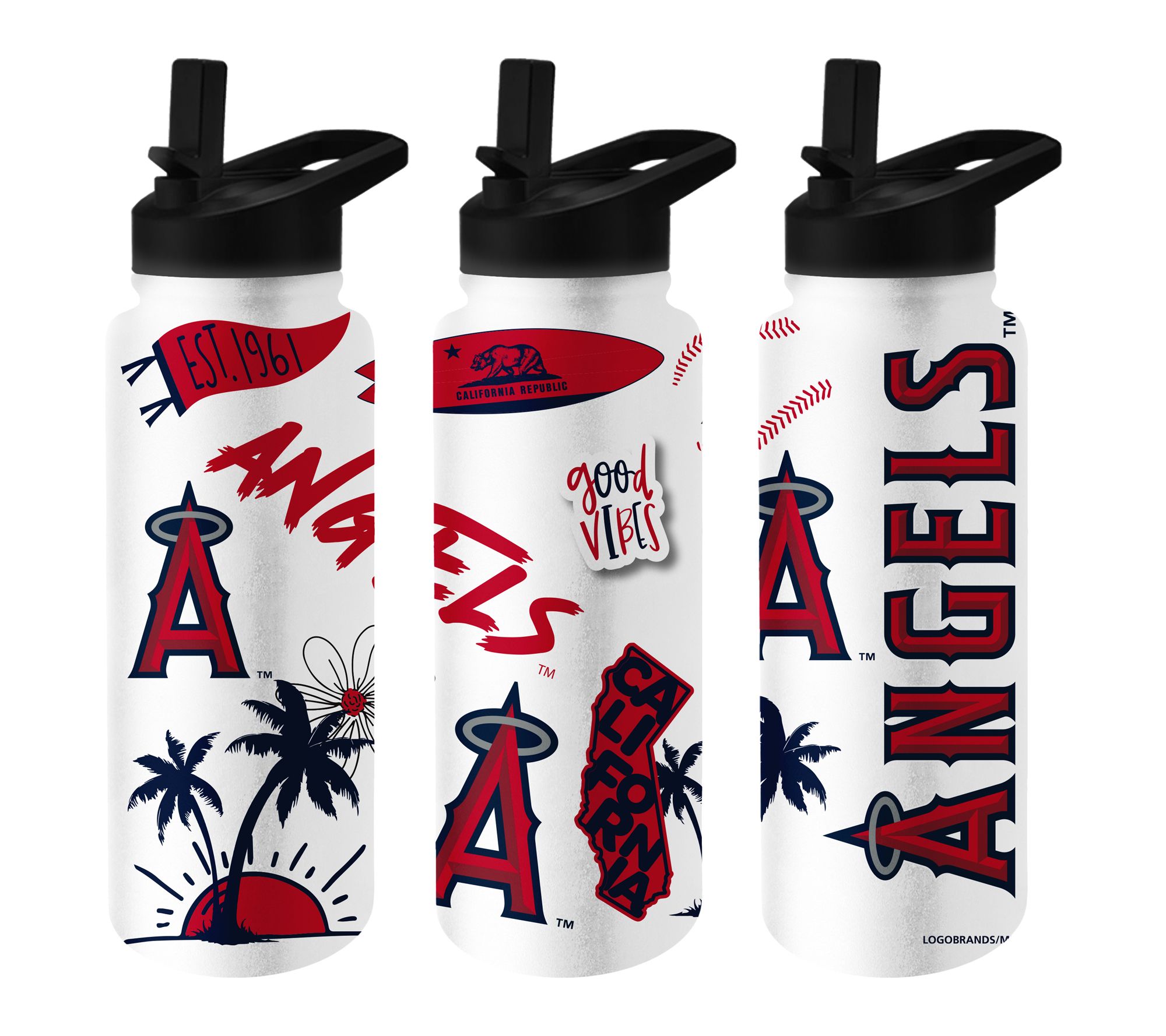 Logo Brands MLB 34oz Native Quencher Bottle