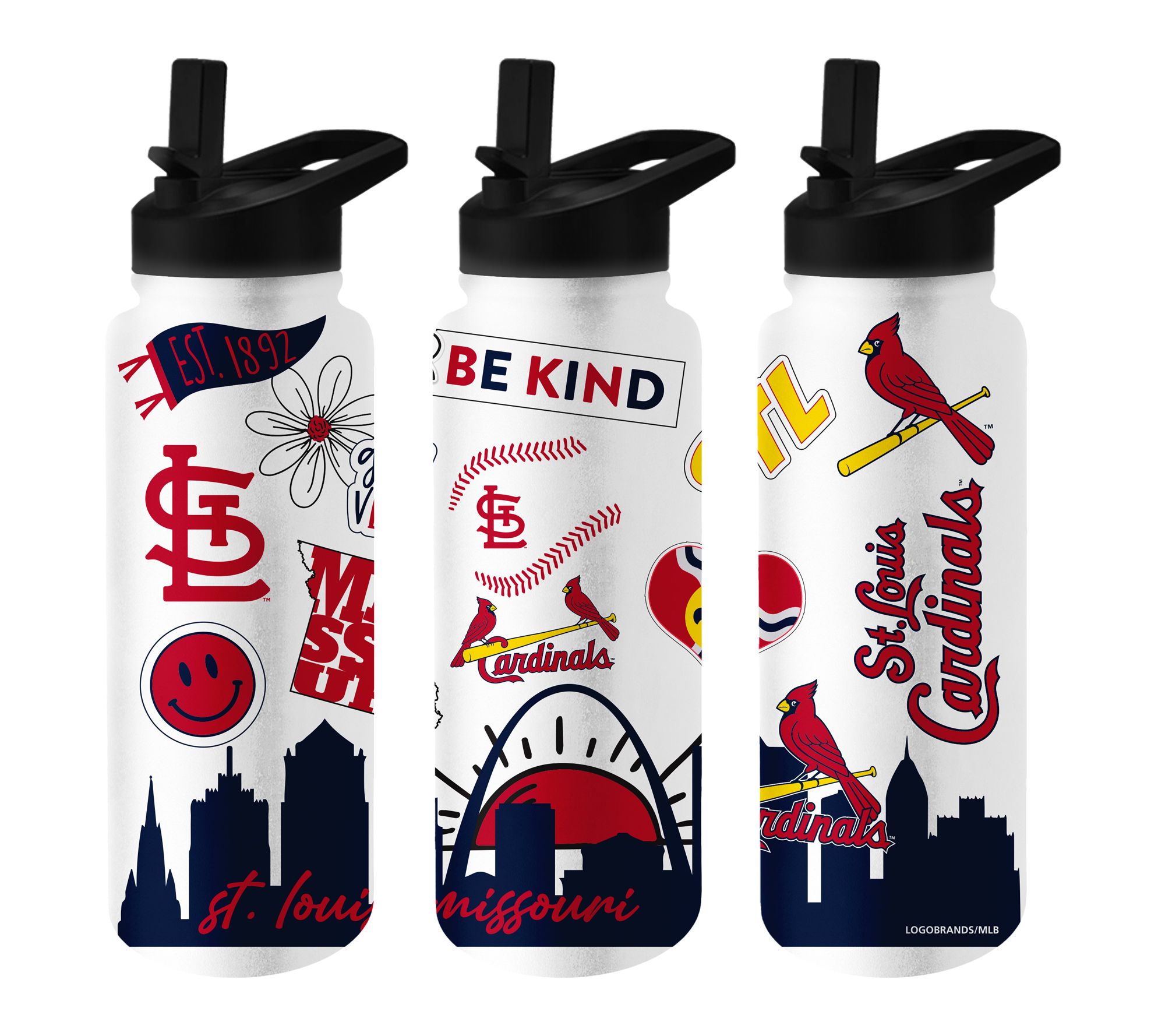 Logo Brands MLB 34oz Native Quencher Bottle