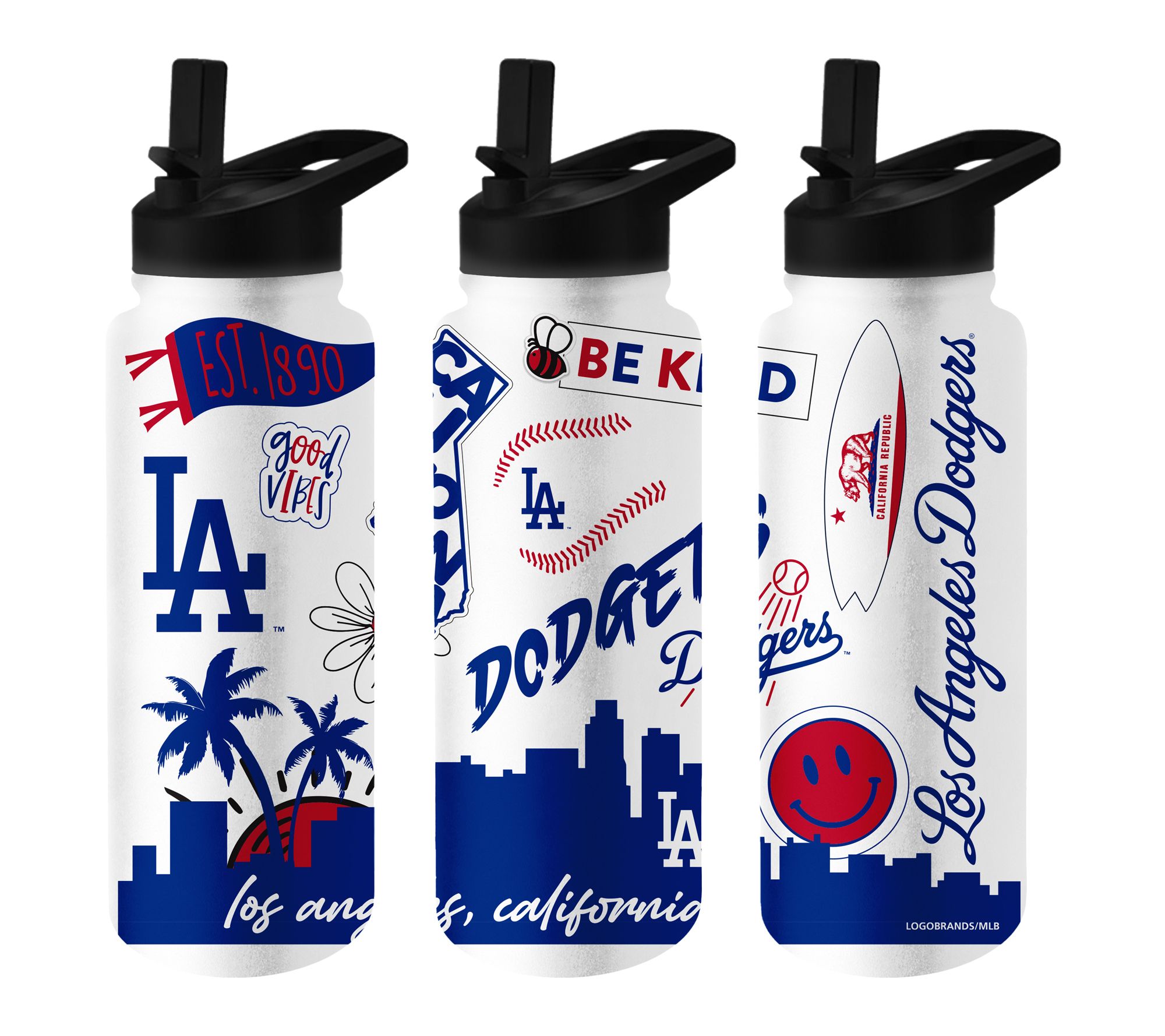 Logo Brands MLB 34oz Native Quencher Bottle