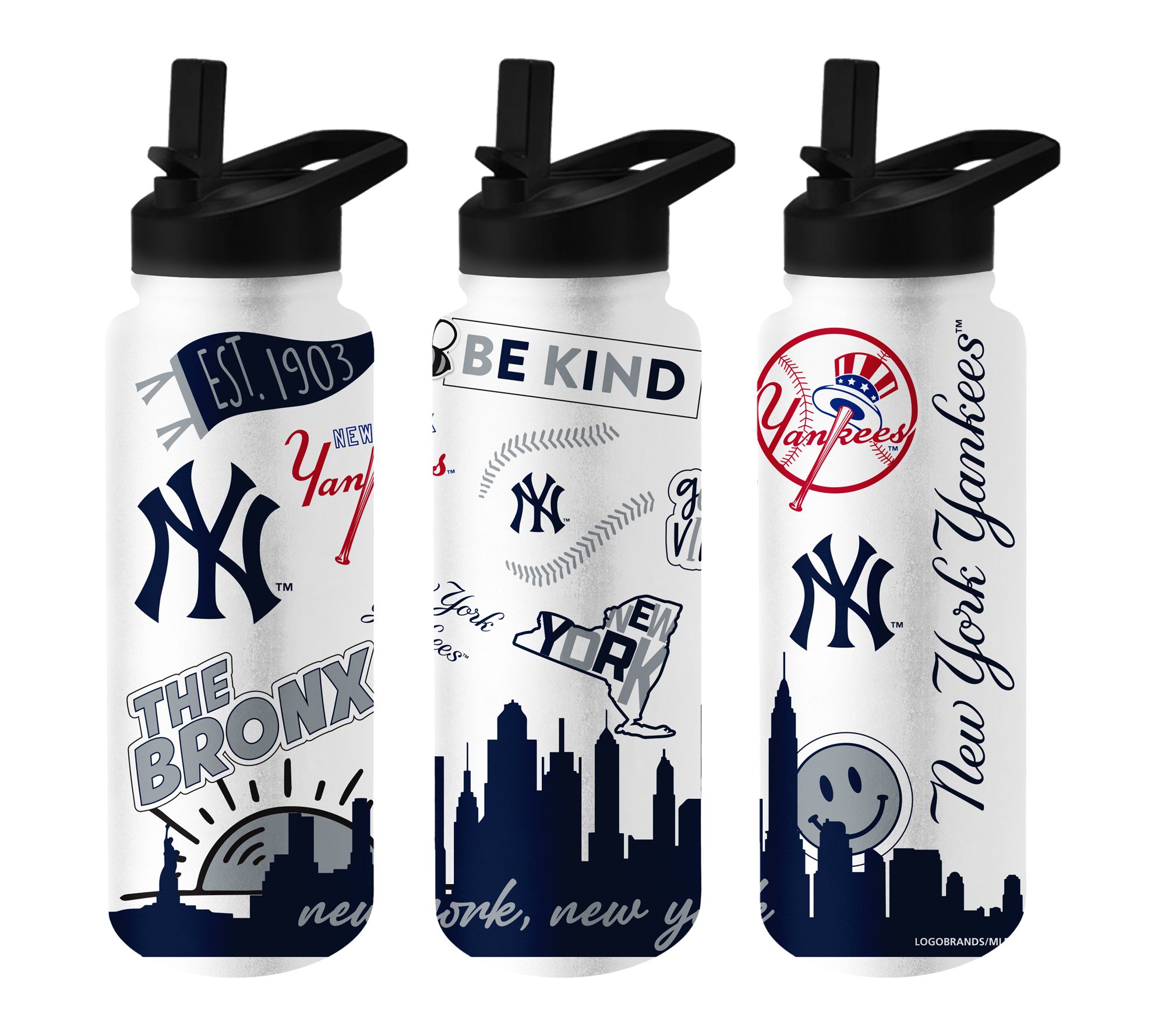 Logo Brands MLB 34oz Native Quencher Bottle