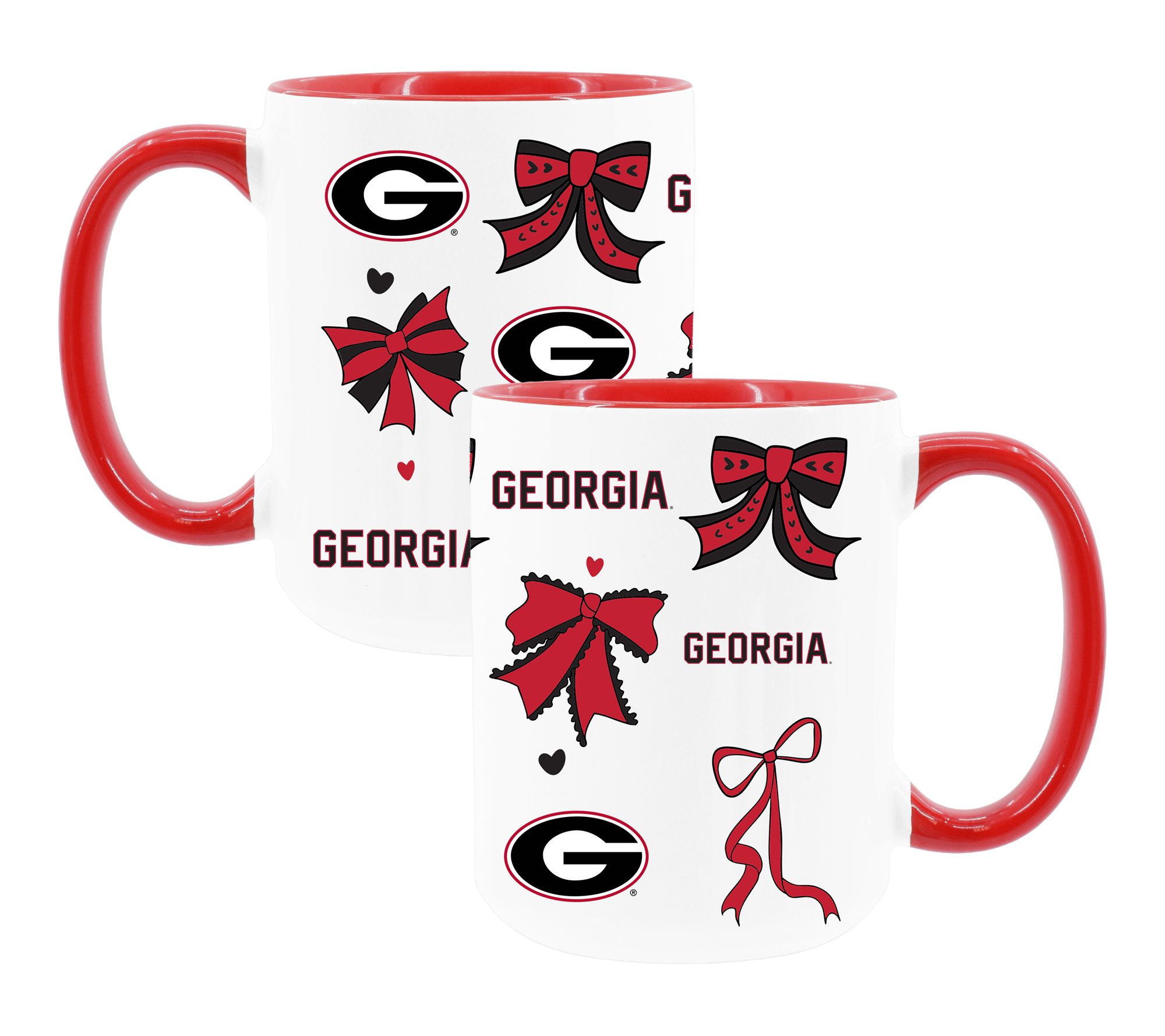 Memory Company College 2 pack 15oz Bow Coffee Mug