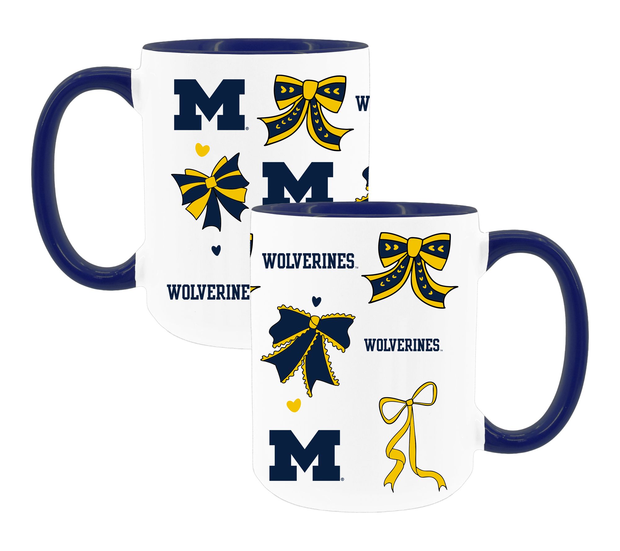 Memory Company College 2 pack 15oz Bow Coffee Mug