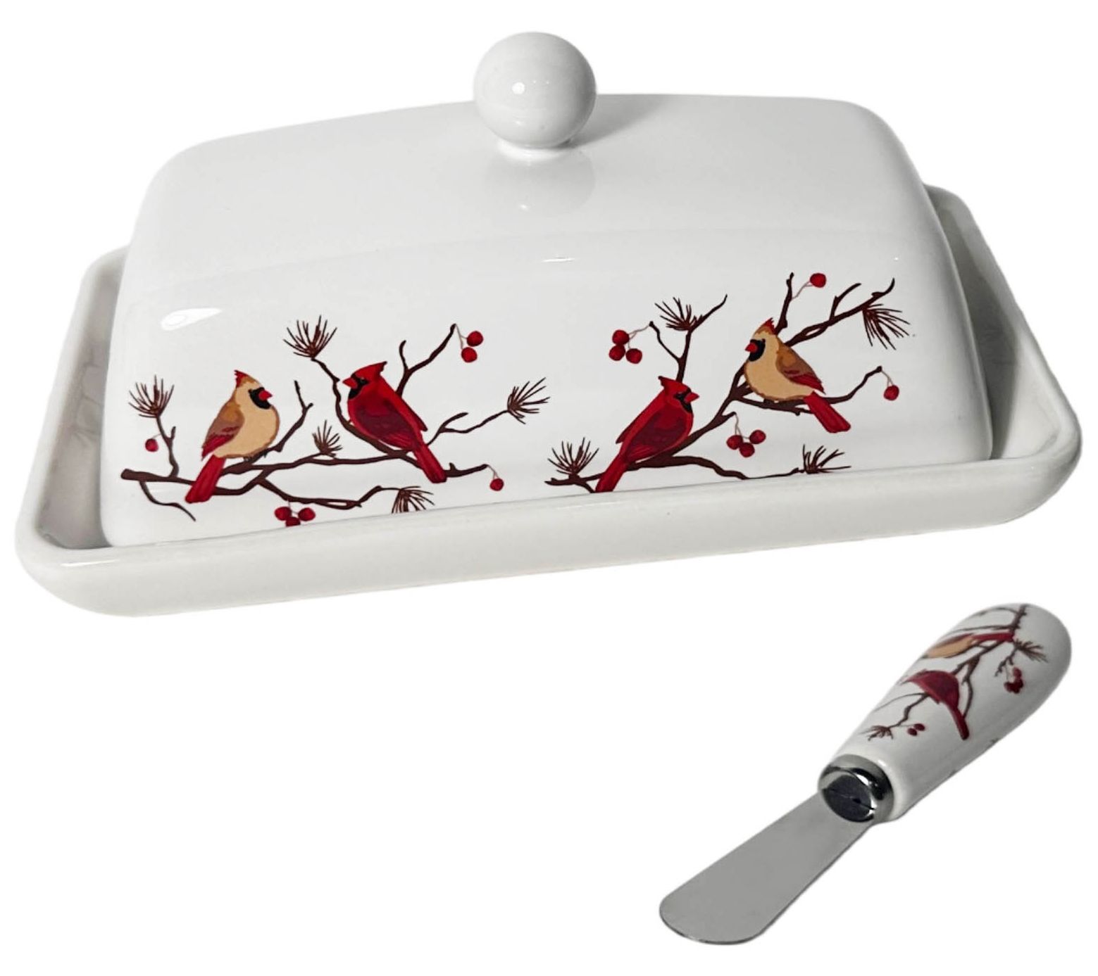 Temp-tations Extra Wide Butter Dish w/ Spreader