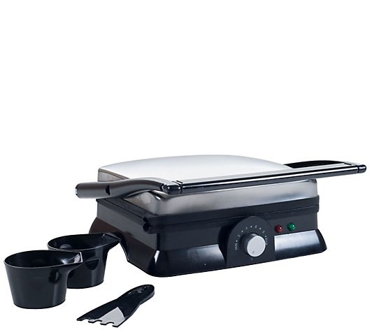 Chef Buddy Electric Nonstick Panini Press & Indoor Grill