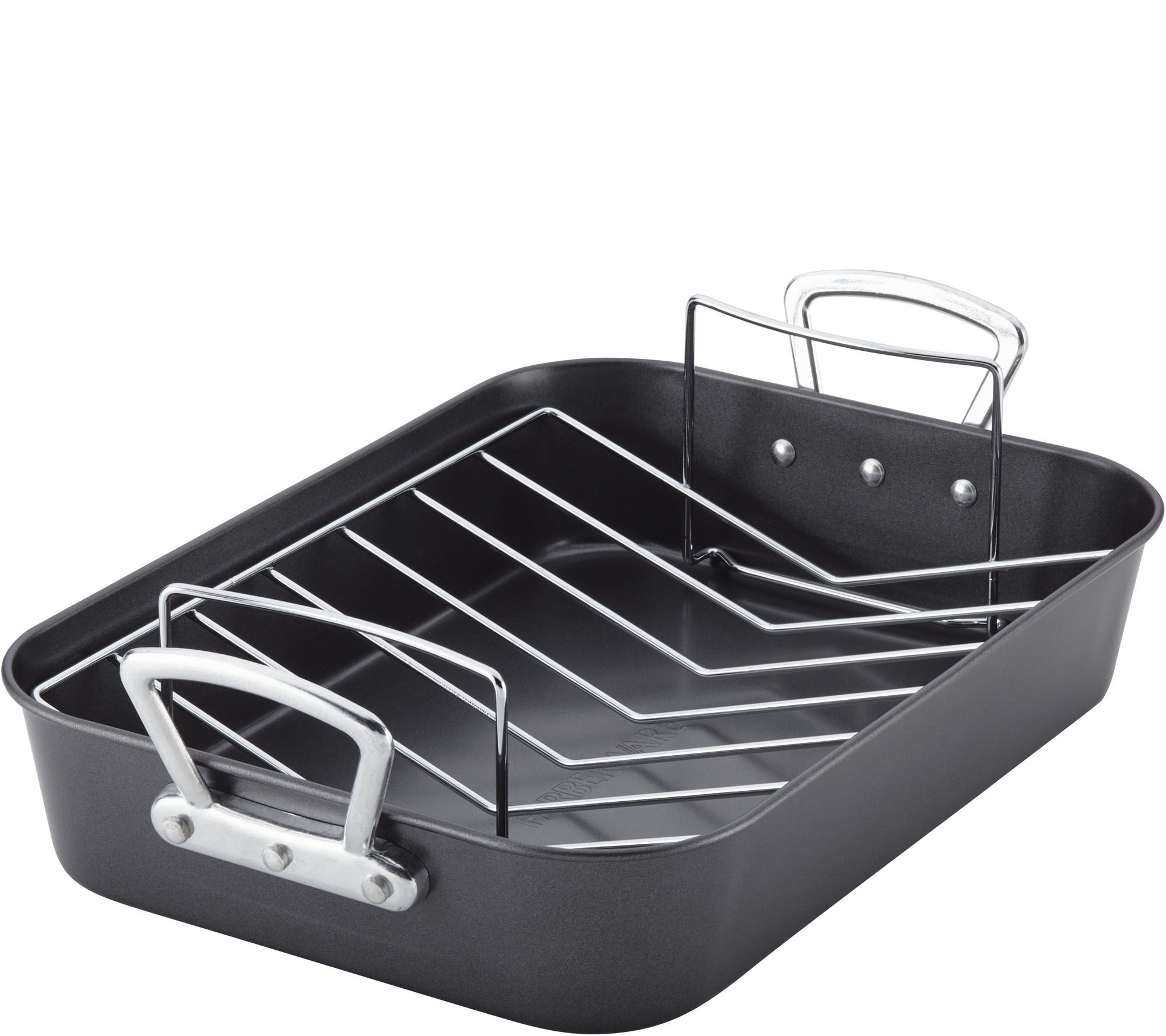 Open dish. Prestige non-Stick Oven Roaster with Rack. Roasting Pan.