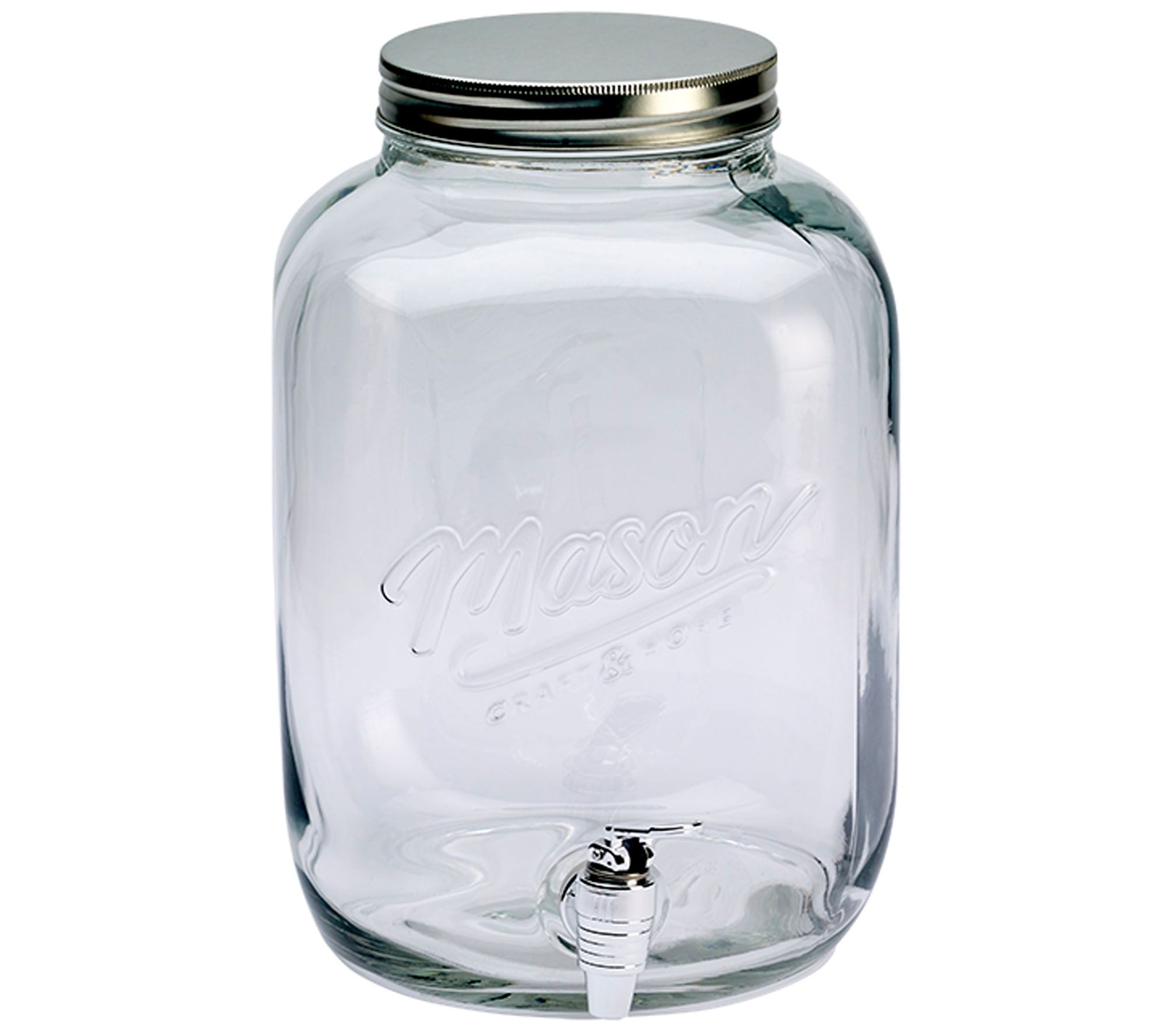 Mason Crafts & More 3 Gallon Drink Dispenser With Metal Lid 
