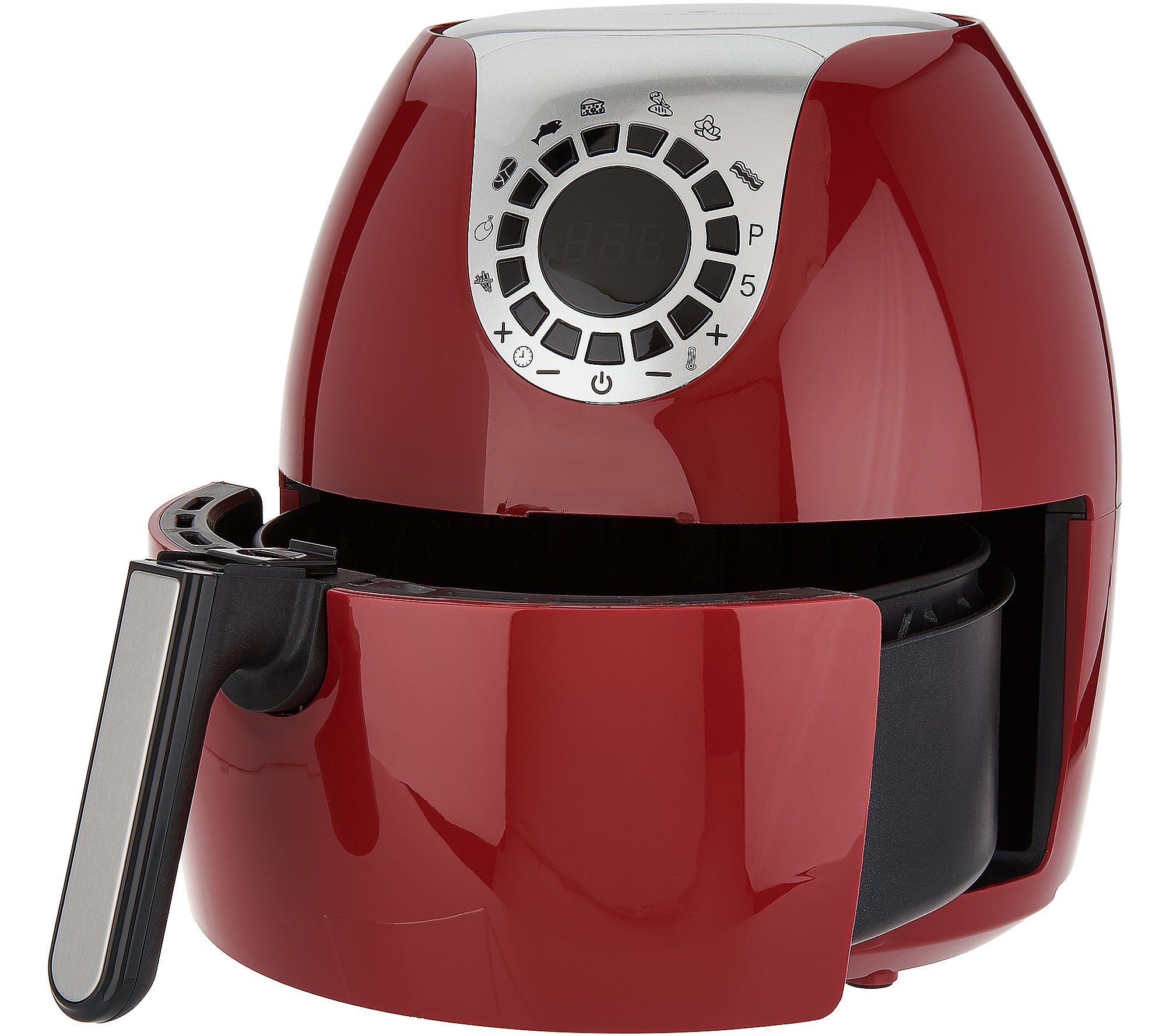 Details about   New Cook's Essentials 6qt Nonstick Family Air Fryer Red Color