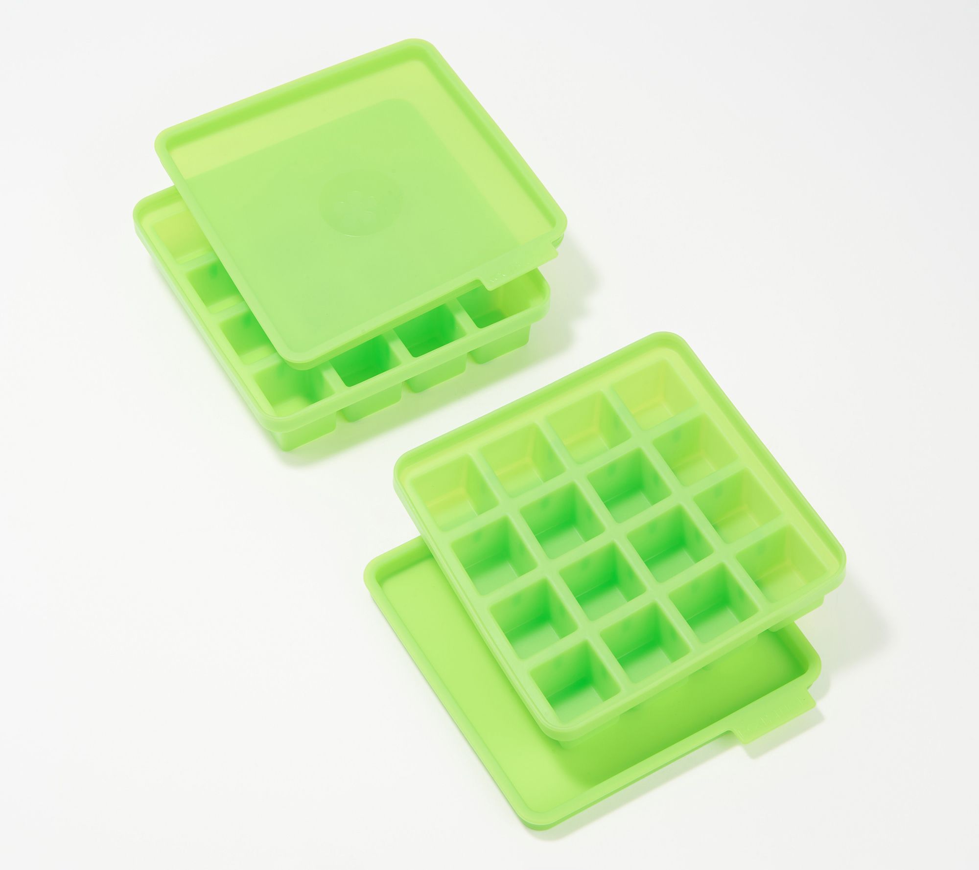 As Is KOCHBLUME Set of (2) 9-Cube Silicone Ice Trays w/Lid - Yahoo Shopping