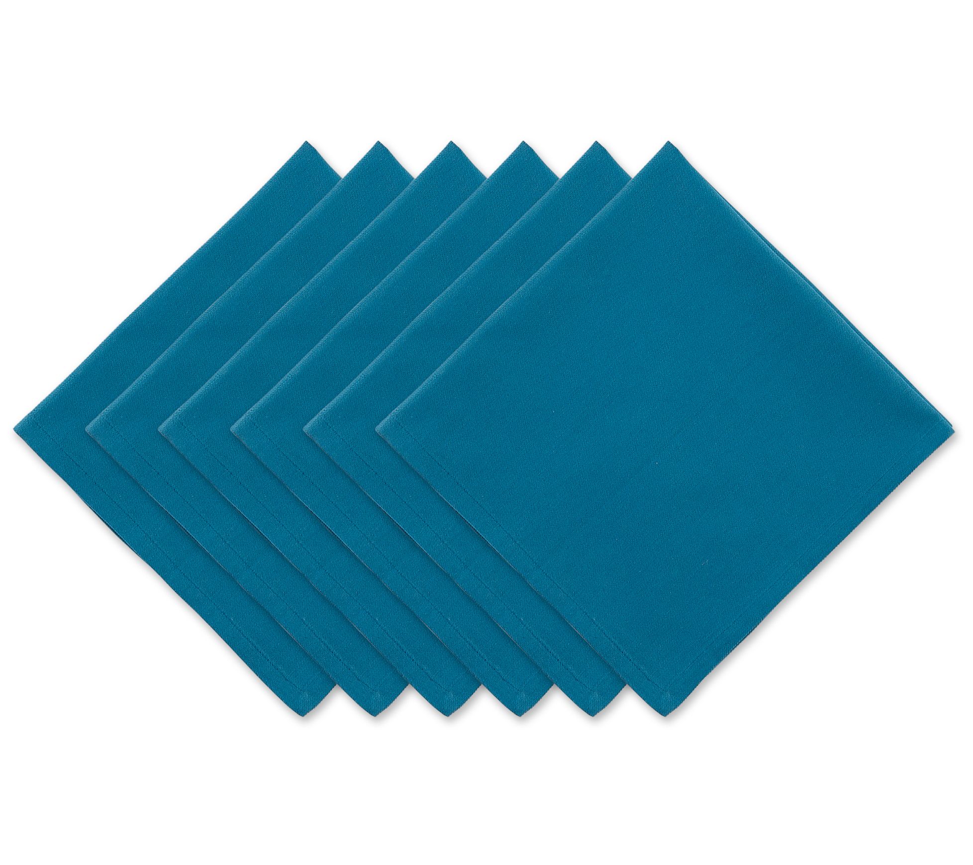 Design Imports Set of 6 Solid Cotton Napkins