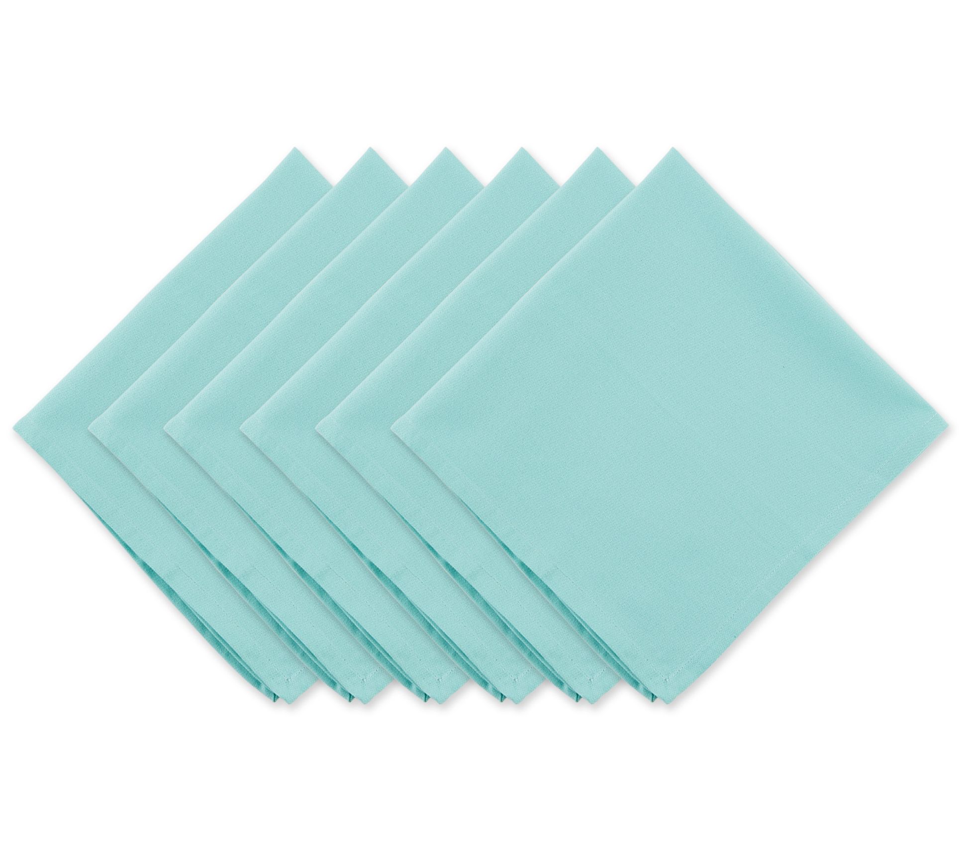 Design Imports Set of 6 Solid Cotton Napkins