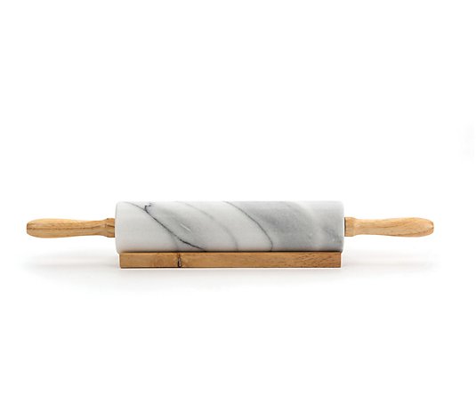 RSVP 10" White Marble Rolling Pin