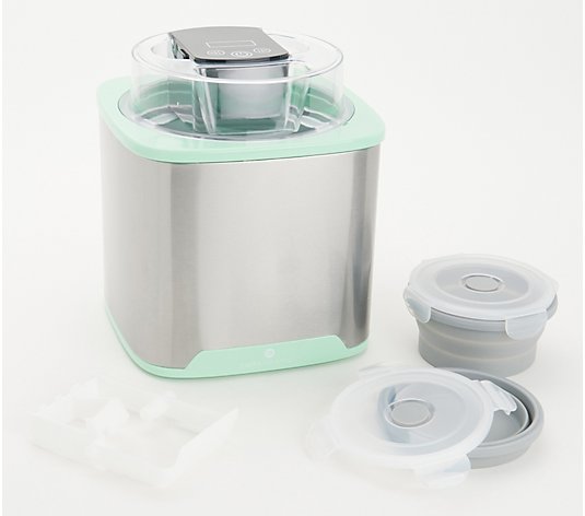 Cook's Essentials 2-qt Stainless Steel Ice Cream Maker w