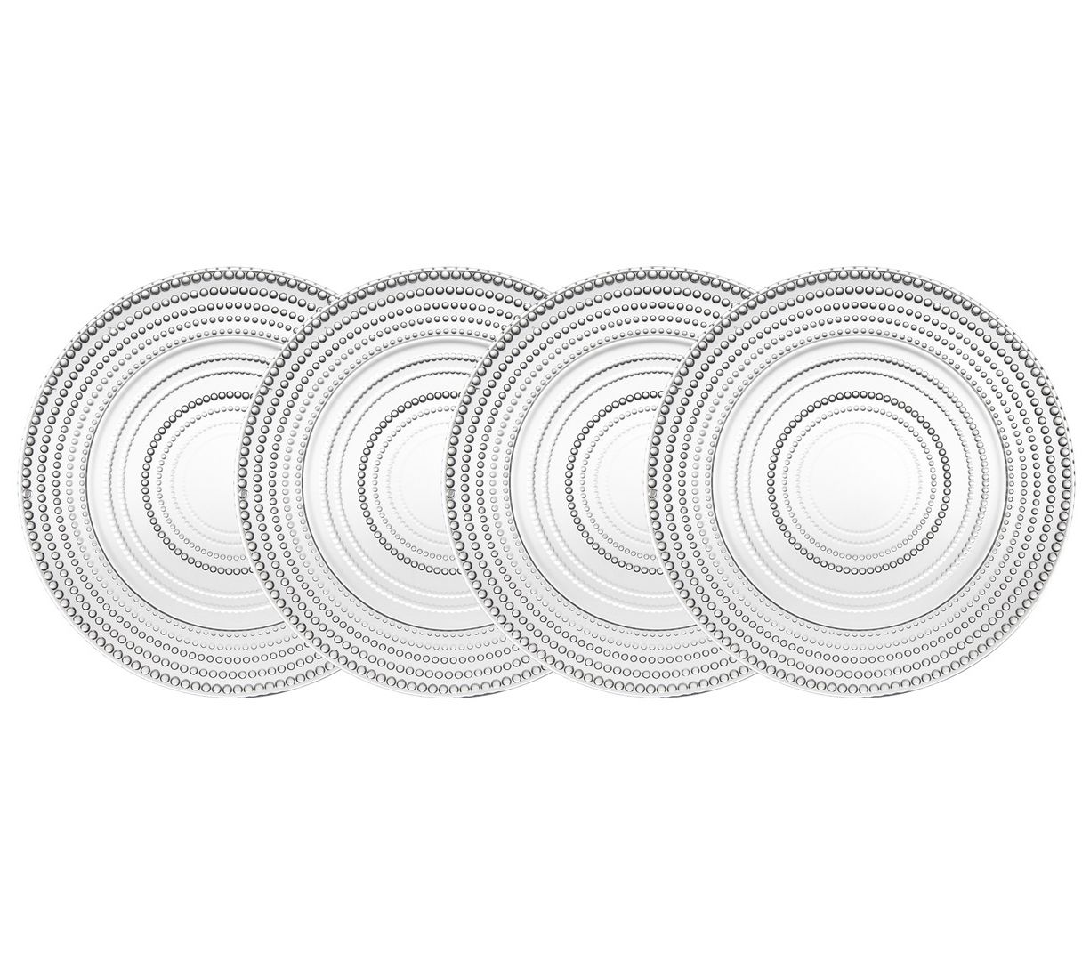 Godinger Set of 4 Lumina Salad Plates
