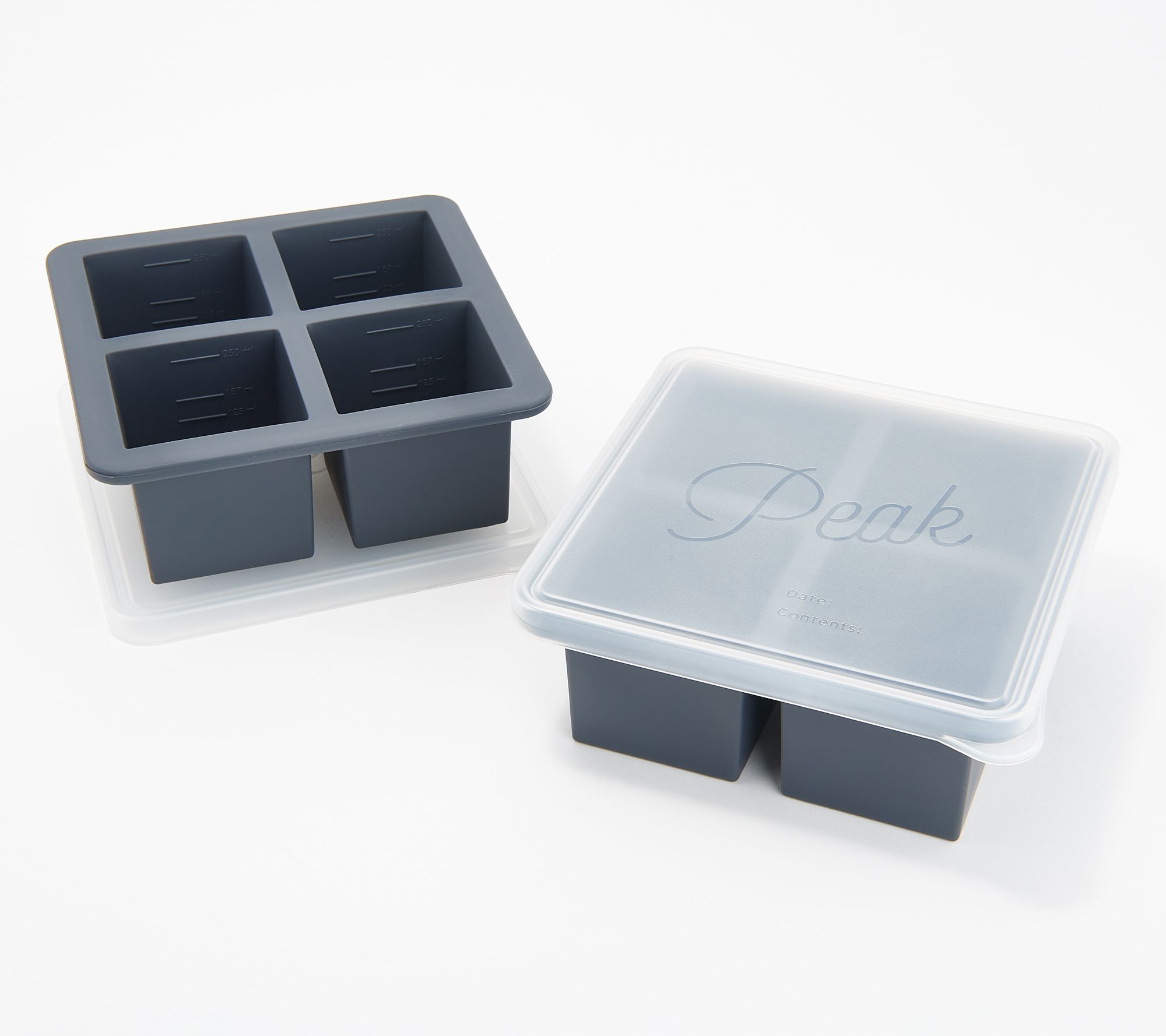 Silicone Square Ice Cube Tray with Lid - Just Smart Kitchenware