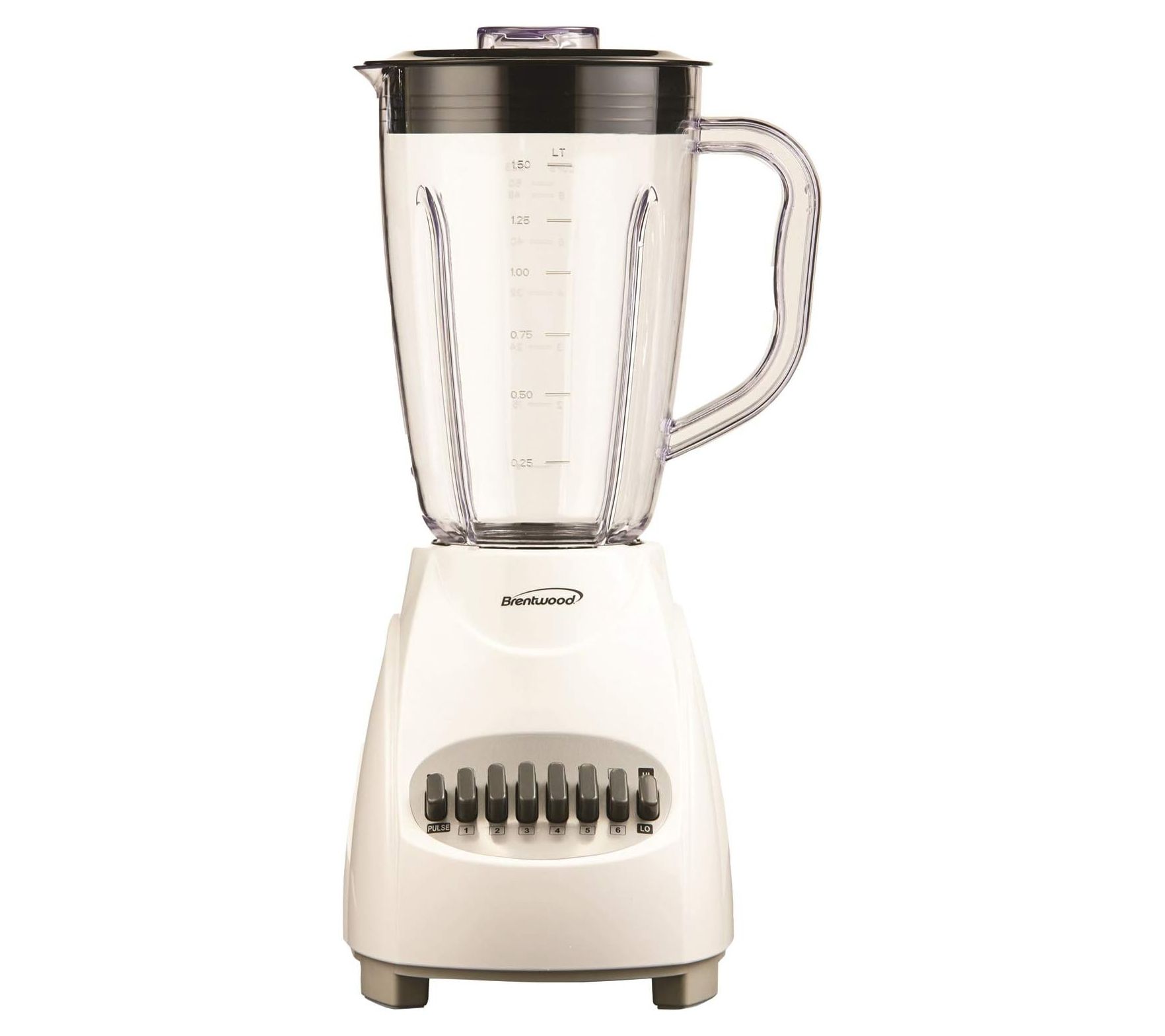 Brentwood 42-oz 12-Speed + Pulse Blender with Glass Jar
