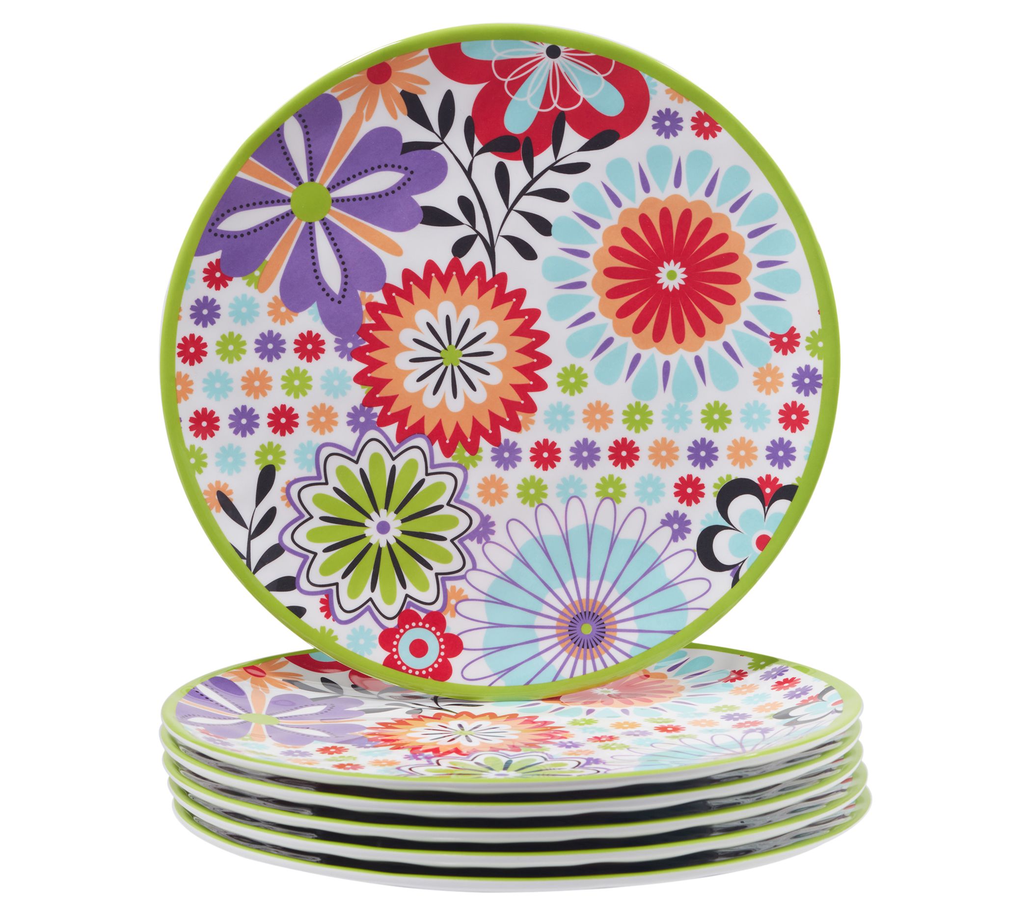Certified International Carnaby Set of (6) 11" Dinner Plates