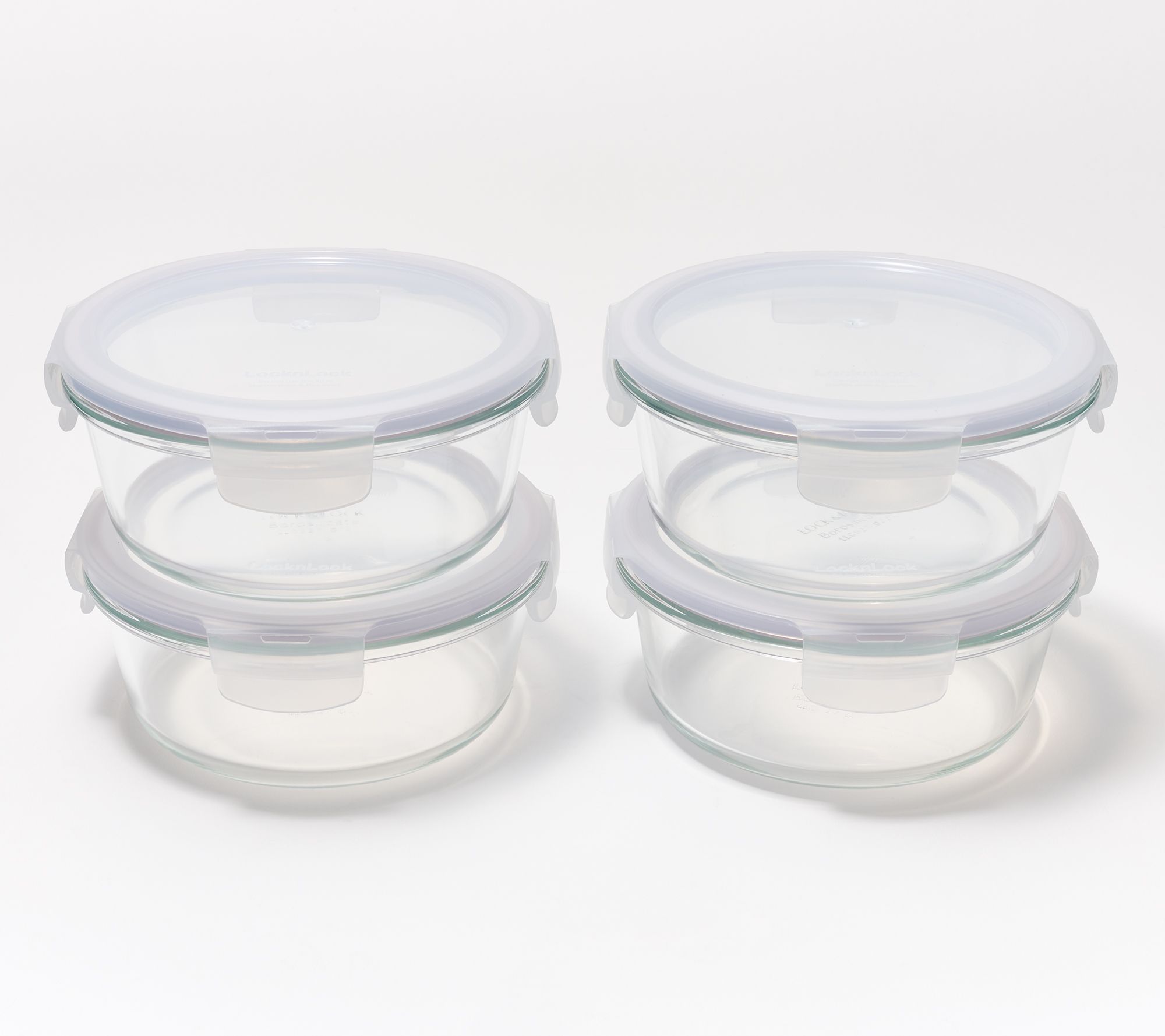 Nily Glass-Set of 3 Glass Storage Containers with lids (2.7 - 4.4 - 6.4  cup) 850040748086