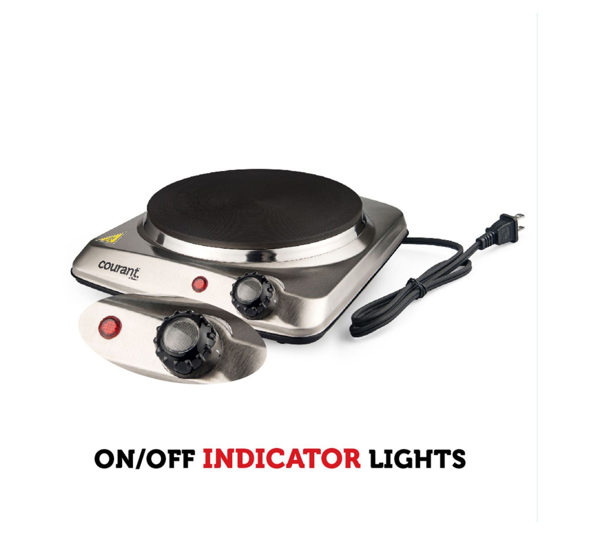 Courant 1700 Watts Electric Double Burner - QVC.com in 2023